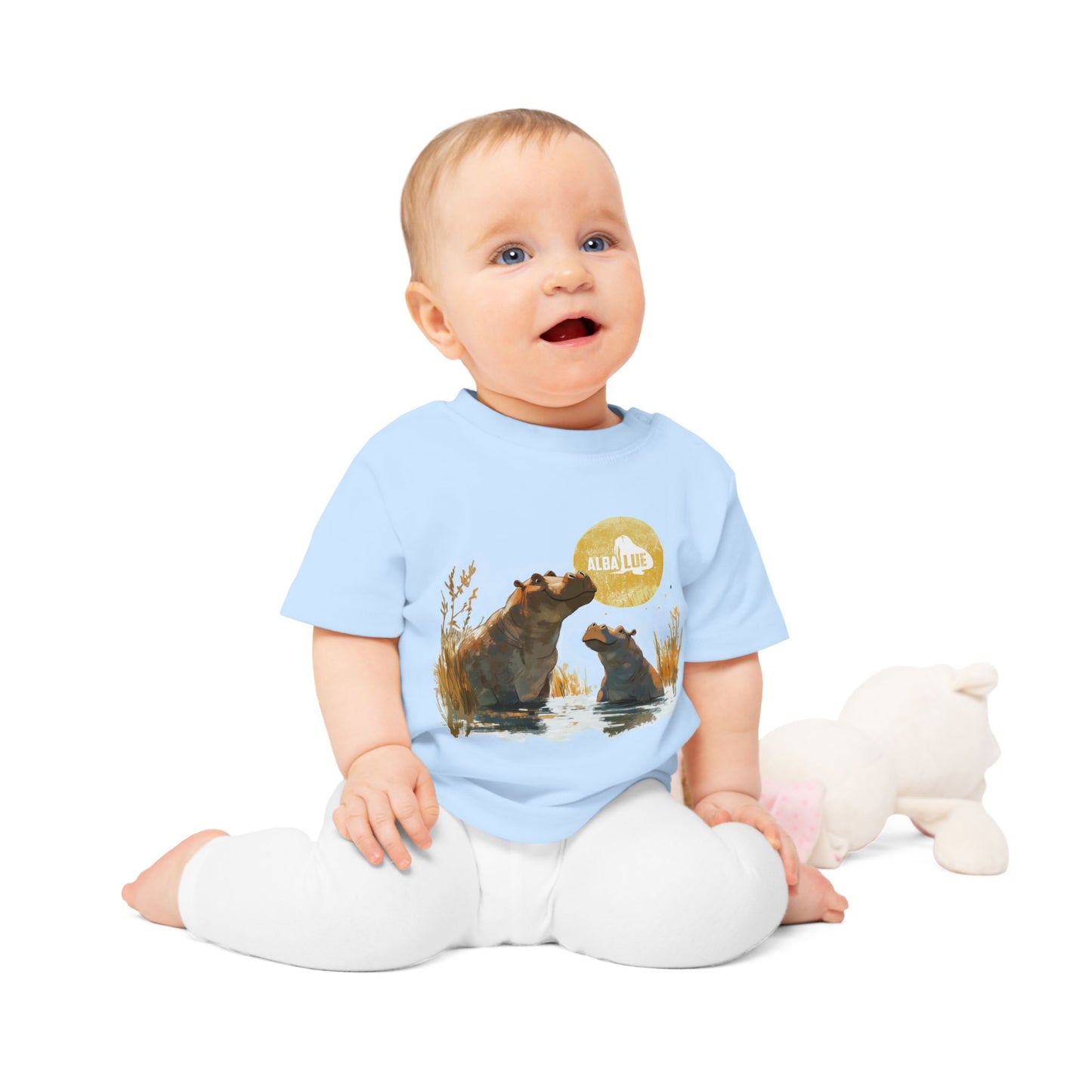 Two Hippos in Water - Toddler T-shirt