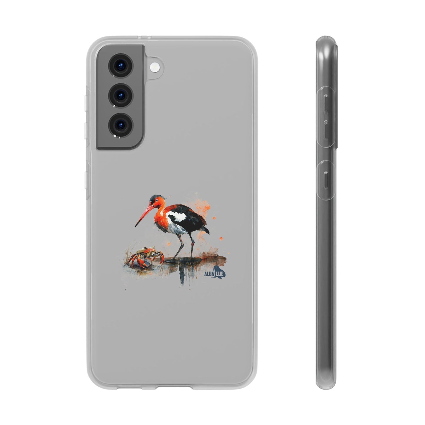 Bird Watercolor Phone Case — Painted Water Bird Flexi Case