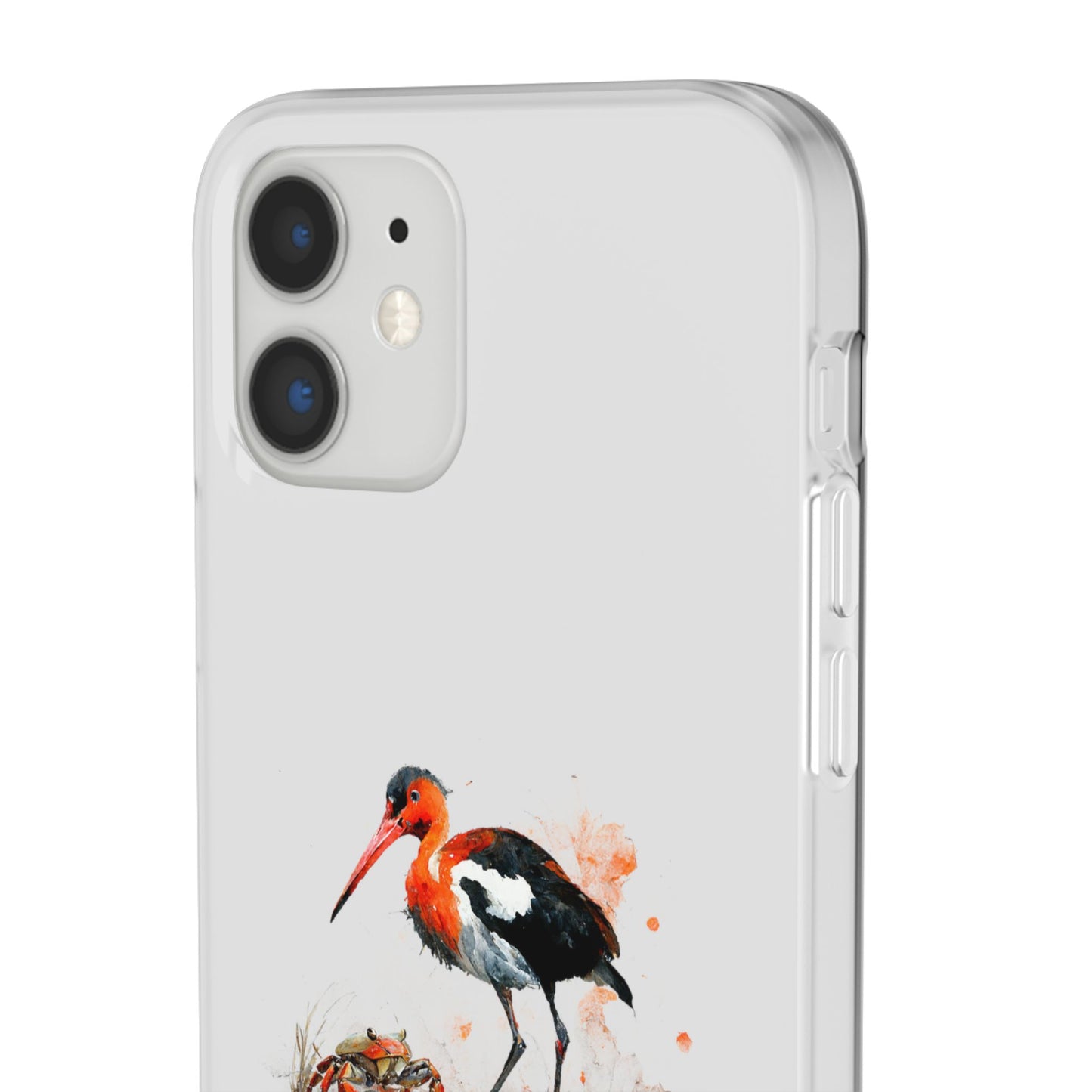 Bird Watercolor Phone Case — Painted Water Bird Flexi Case