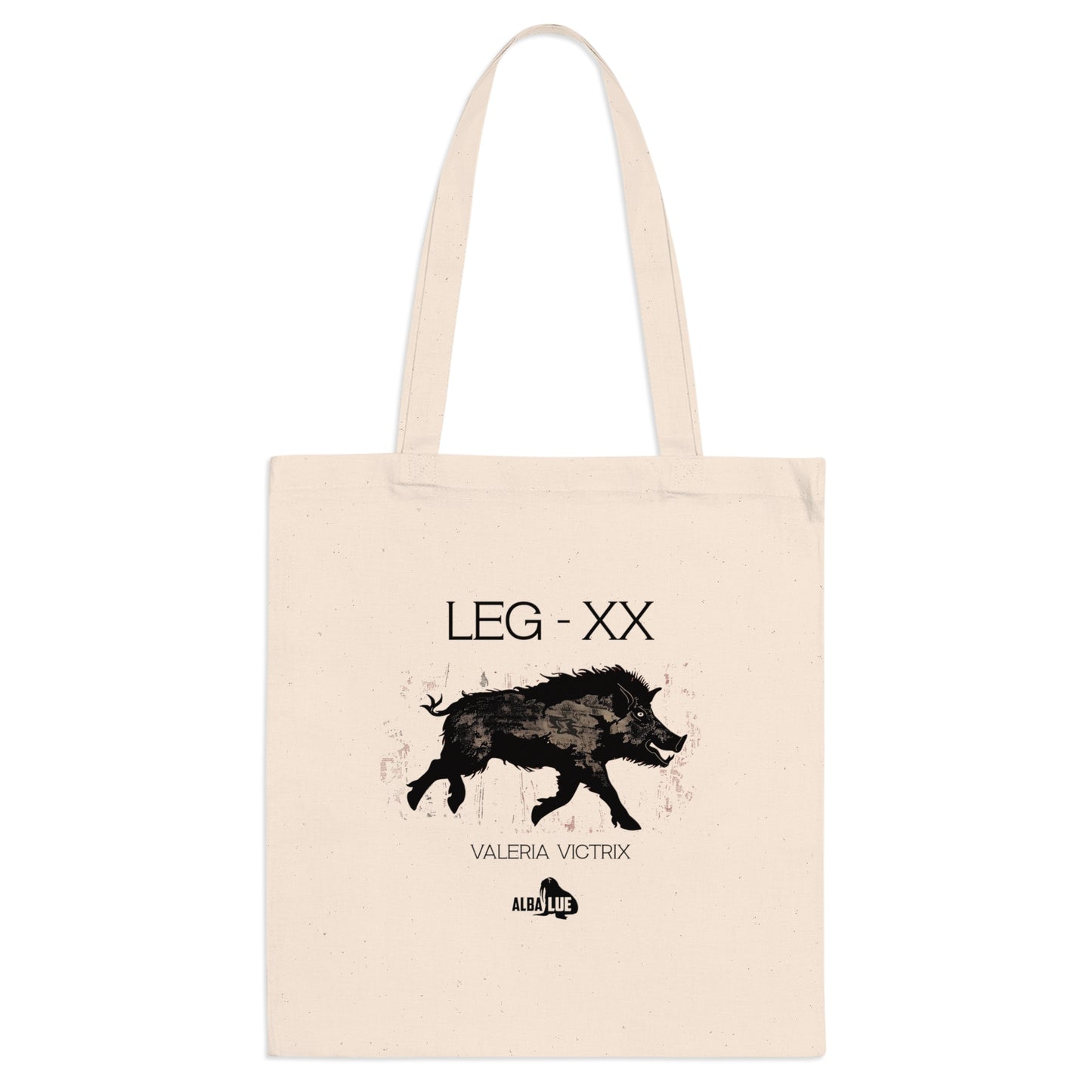 Wild Boar Graphic Tote Bag — 'LEG • XX' Vintage Latin Design