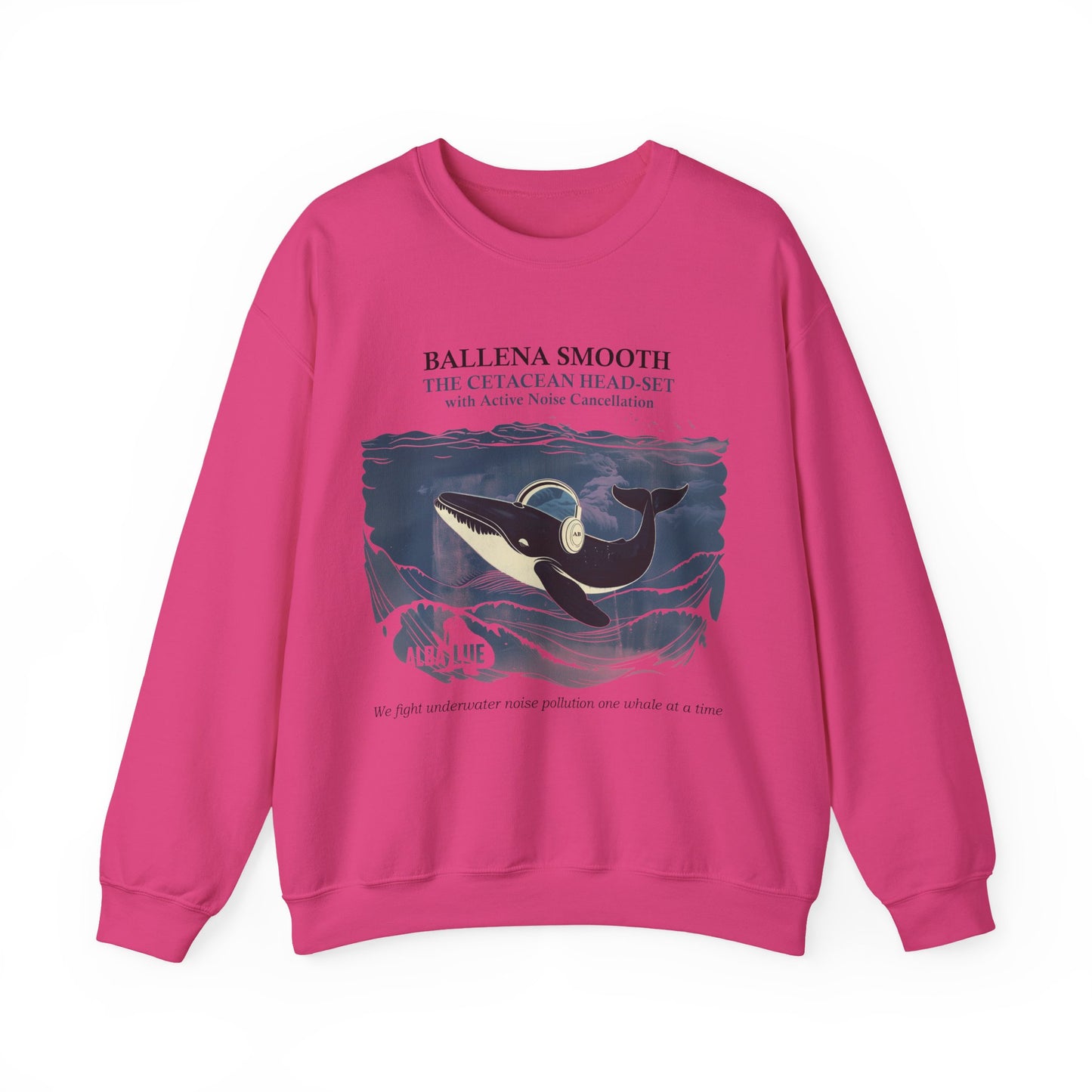 Whale Headphone - Crewneck Sweatshirt
