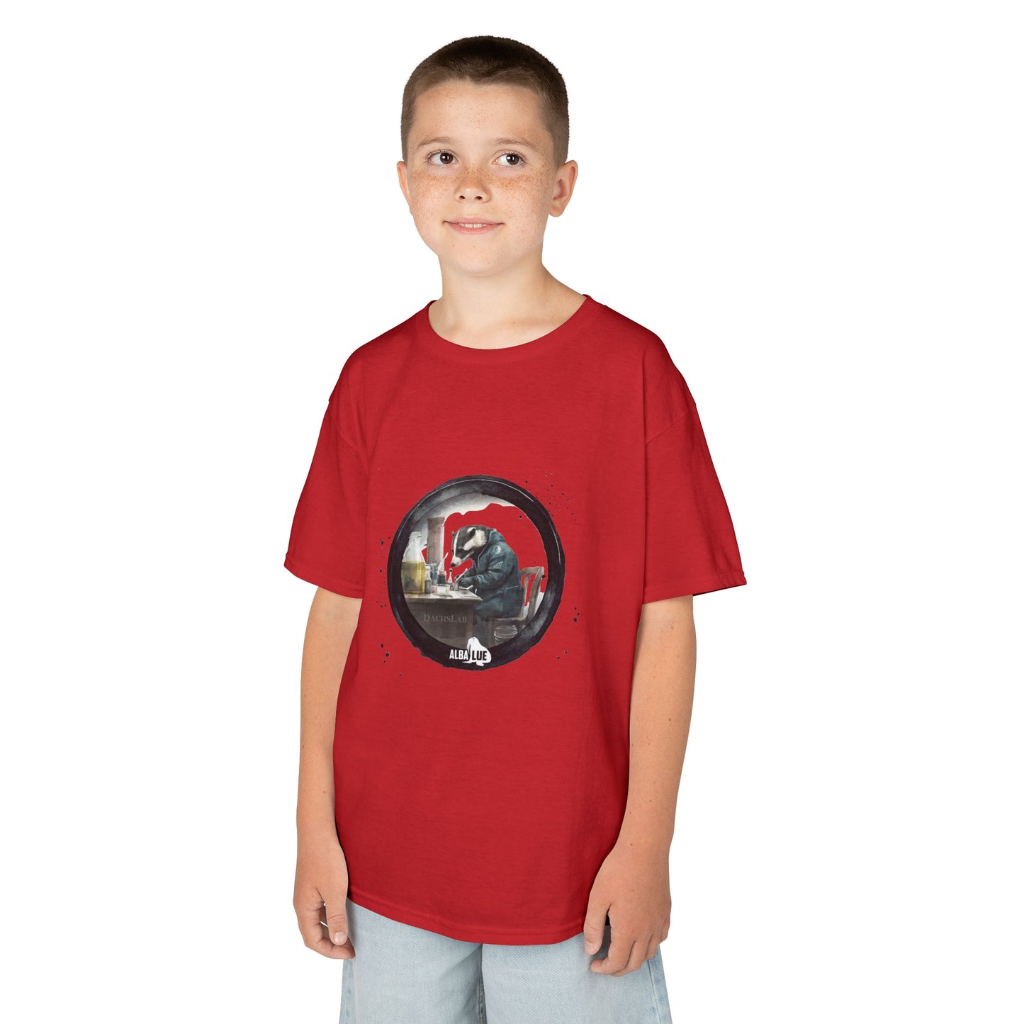 Badger in a Lab — Kids T-shirt