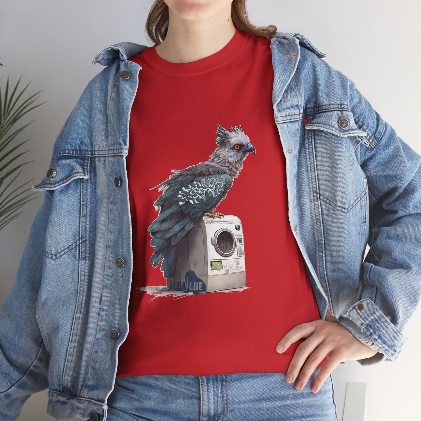 Harpy Eagle Sitting on a Washing Machine  - T-Shirt