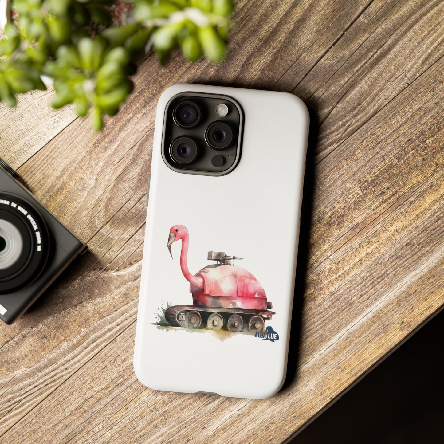 Phone Case — Flamingo Tank Illustration