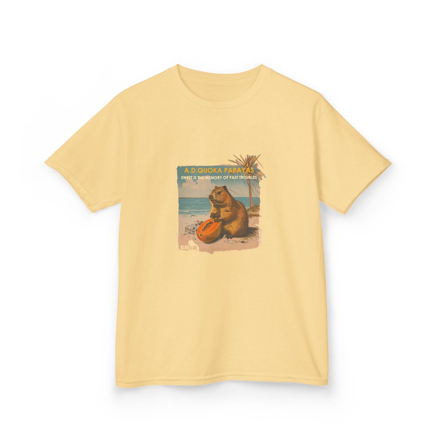 Retro A.D. Quokka Papayas - Kids T-Shirt