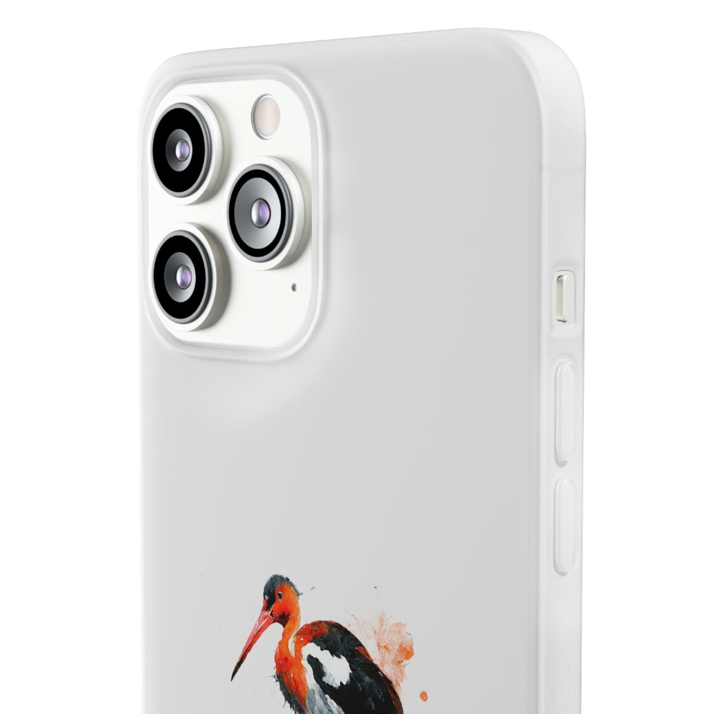 Bird Watercolor Phone Case — Painted Water Bird Flexi Case