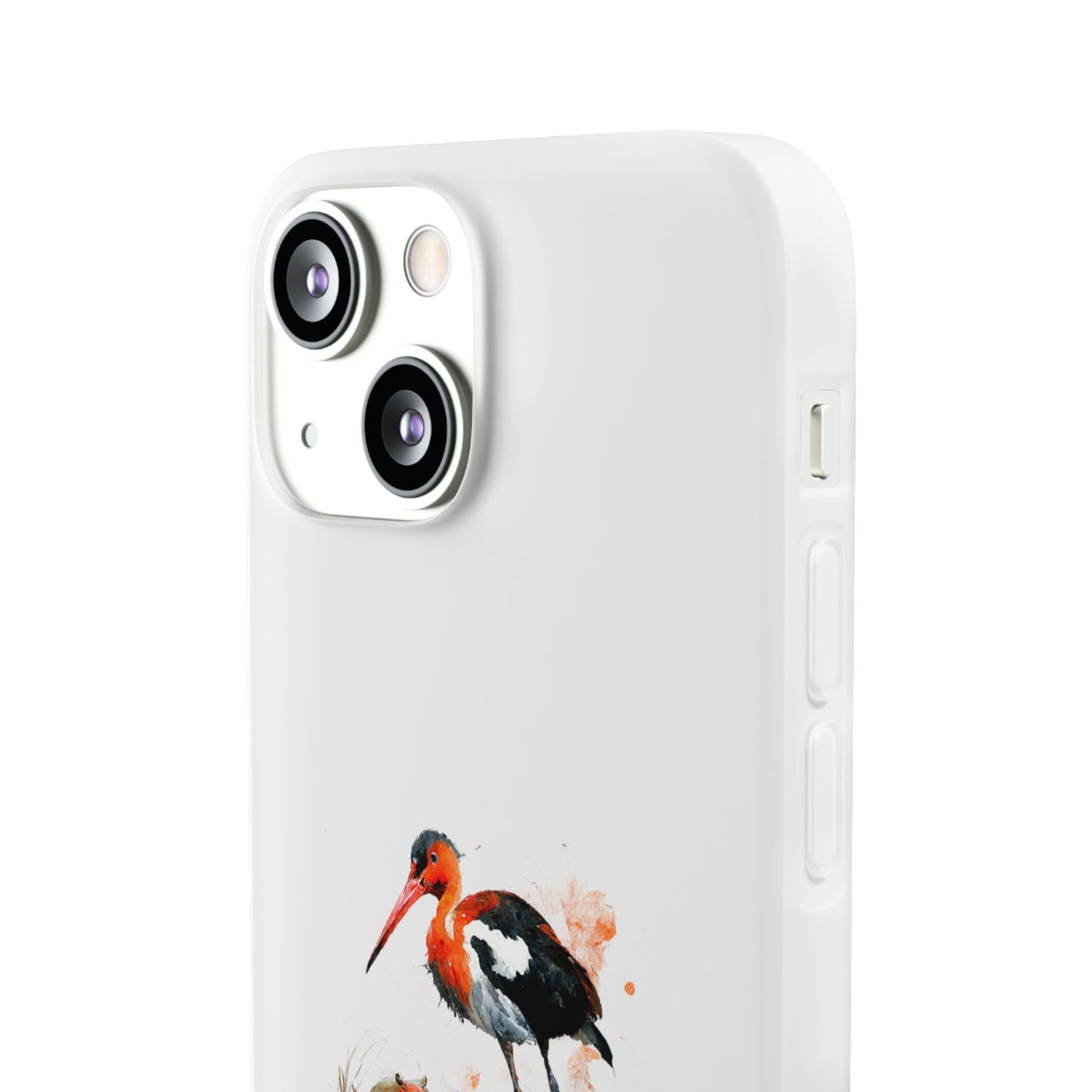 Bird Watercolor Phone Case — Painted Water Bird Flexi Case