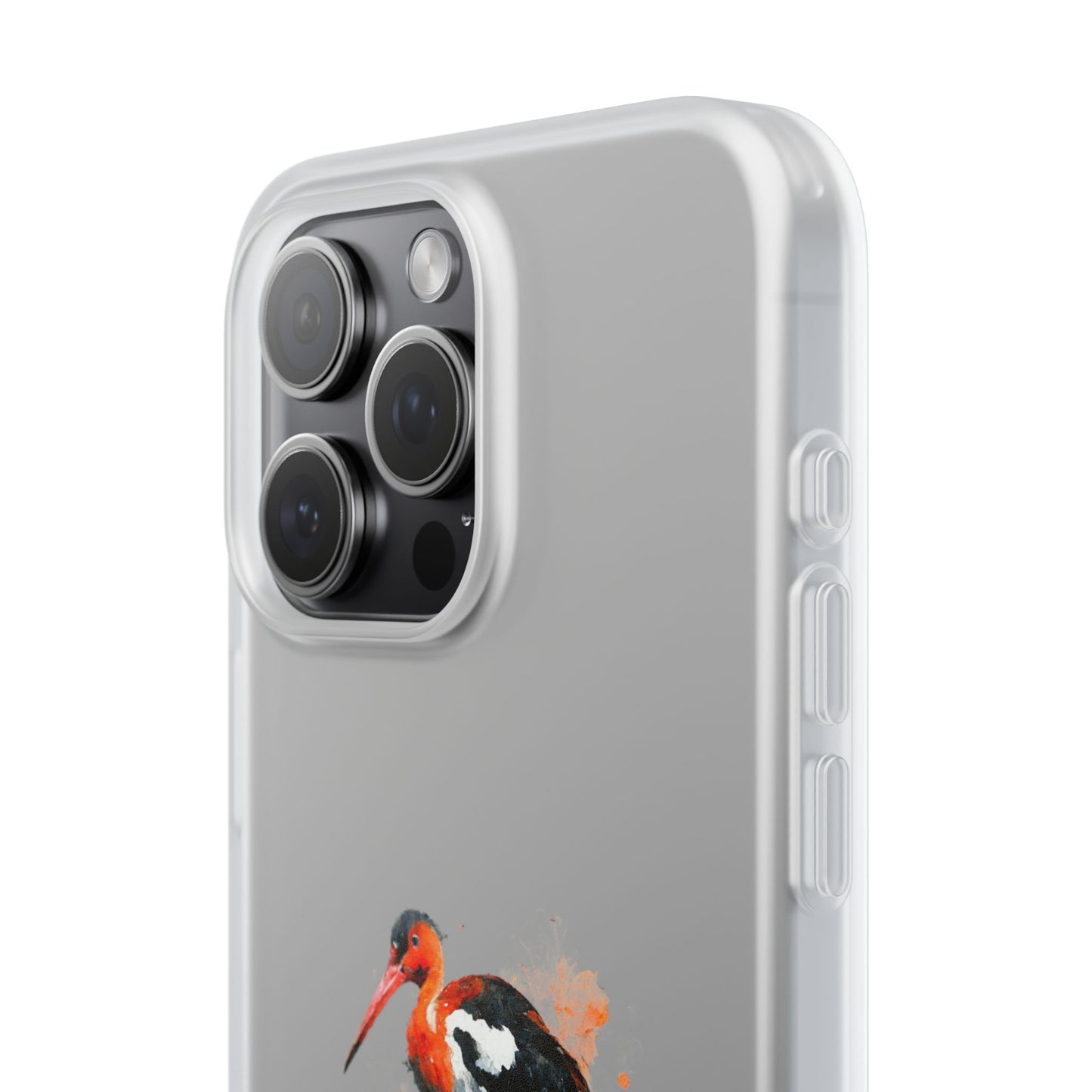 Bird Watercolor Phone Case — Painted Water Bird Flexi Case