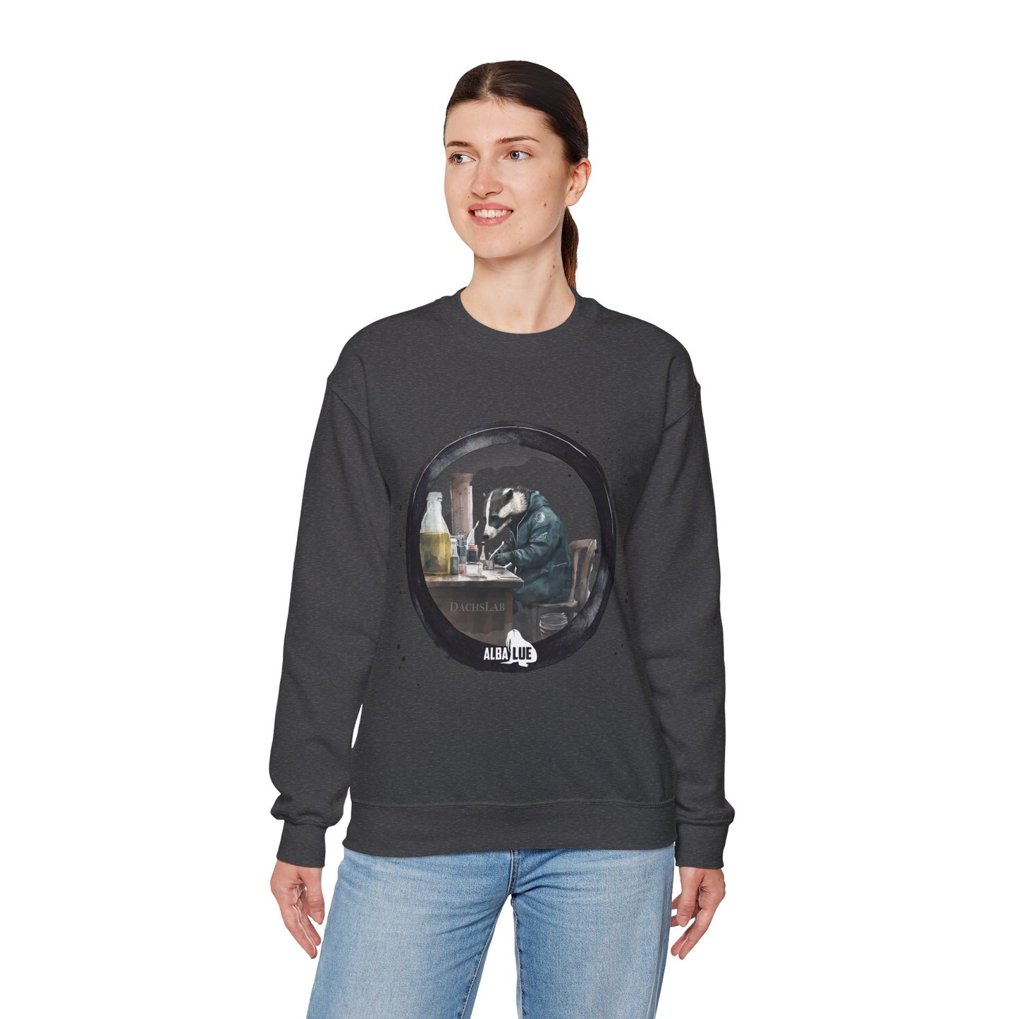 Badger in a Lab - Crewneck Sweatshirt