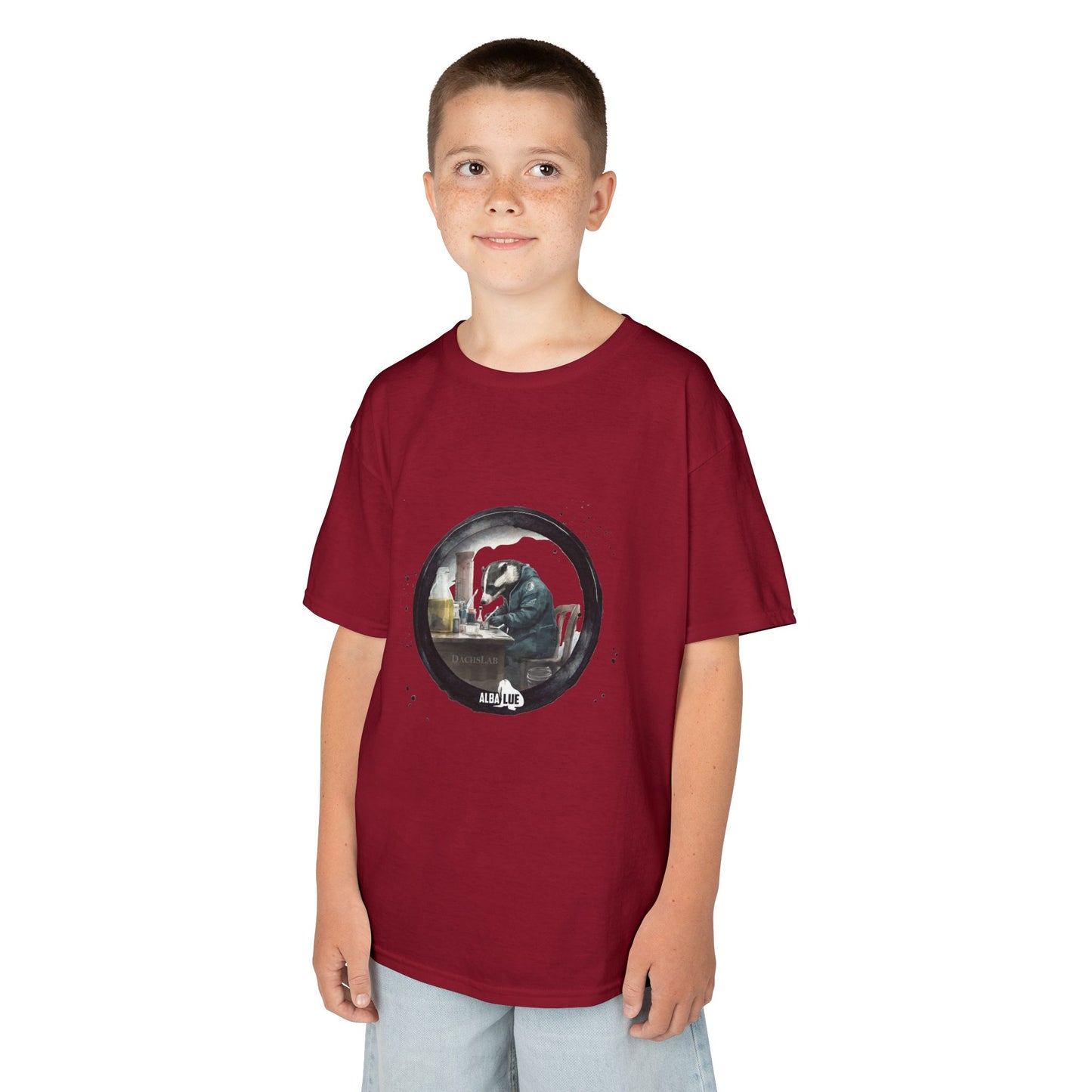 Badger in a Lab — Kids T-shirt