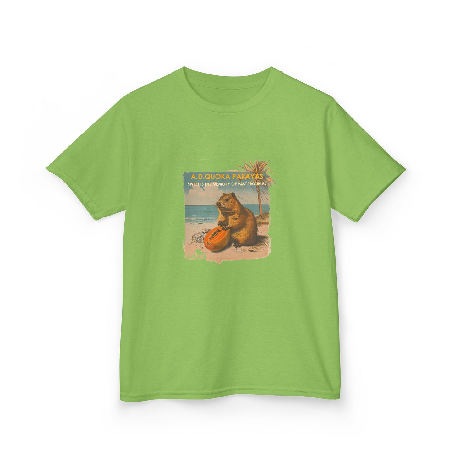 Retro A.D. Quokka Papayas - Kids T-Shirt