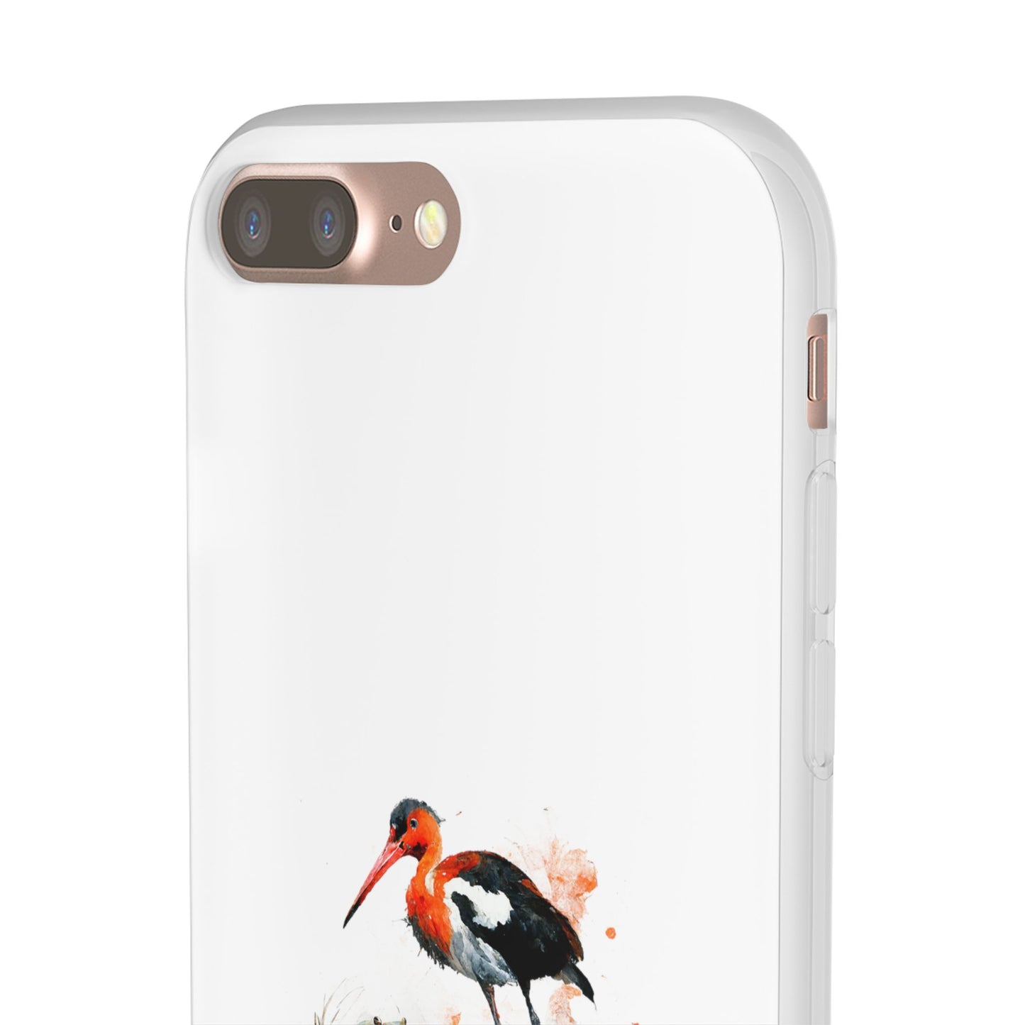 Bird Watercolor Phone Case — Painted Water Bird Flexi Case