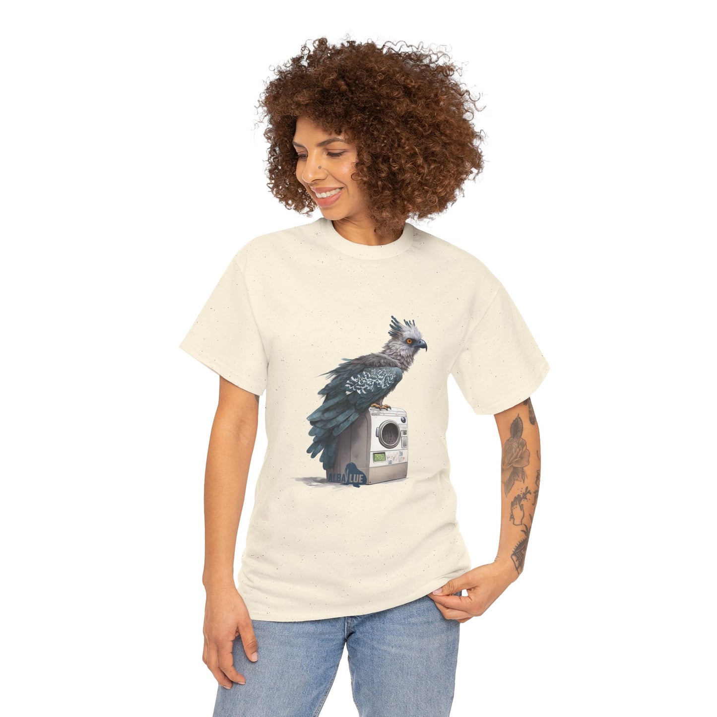Harpy Eagle Sitting on a Washing Machine  - T-Shirt
