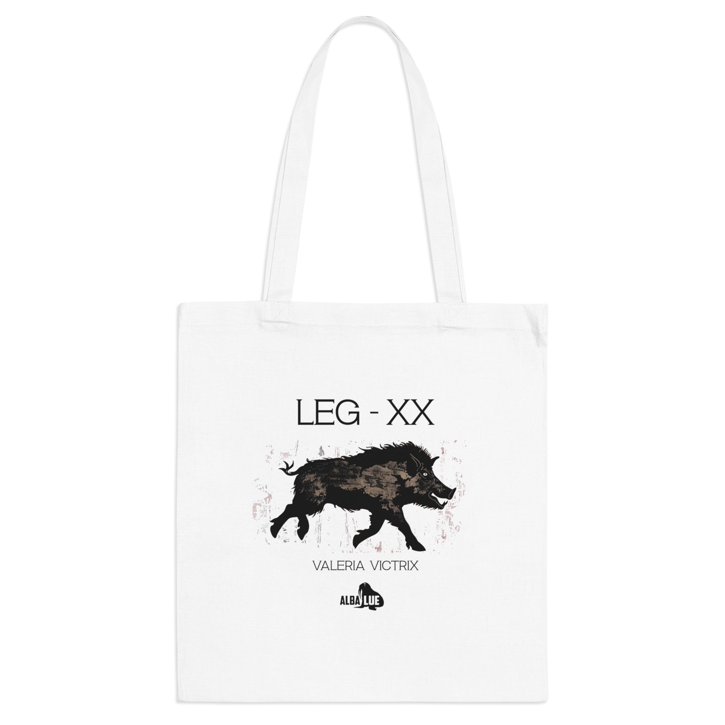 Wild Boar Graphic Tote Bag — 'LEG • XX' Vintage Latin Design