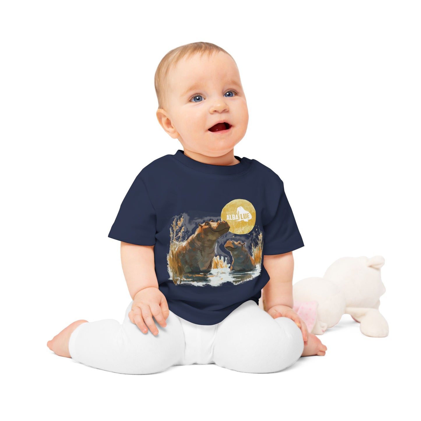 Two Hippos in Water - Toddler T-shirt