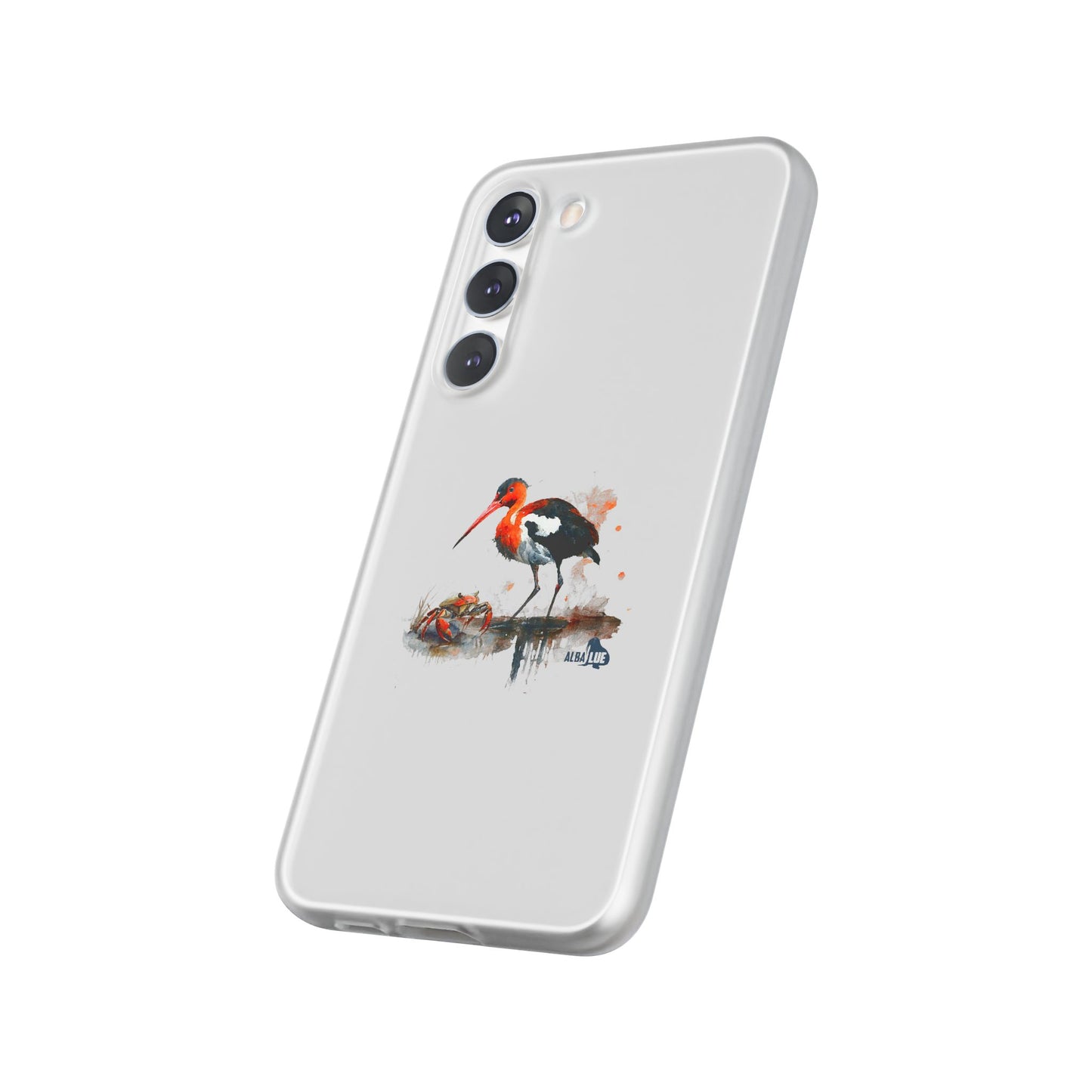 Bird Watercolor Phone Case — Painted Water Bird Flexi Case