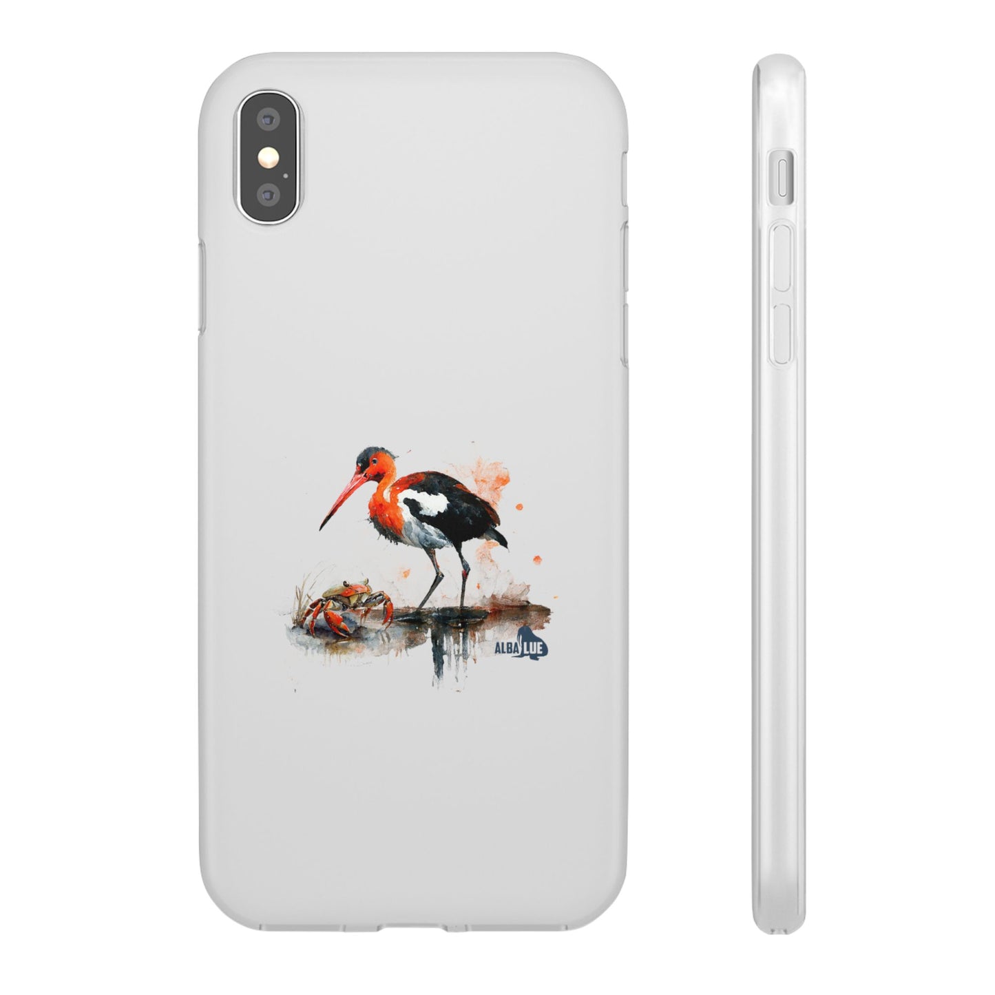 Bird Watercolor Phone Case — Painted Water Bird Flexi Case