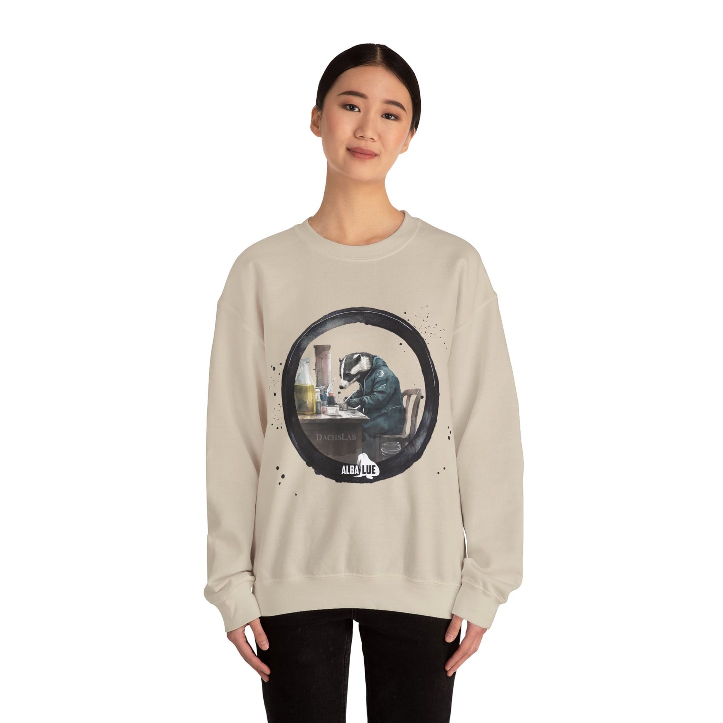 Badger in a Lab - Crewneck Sweatshirt