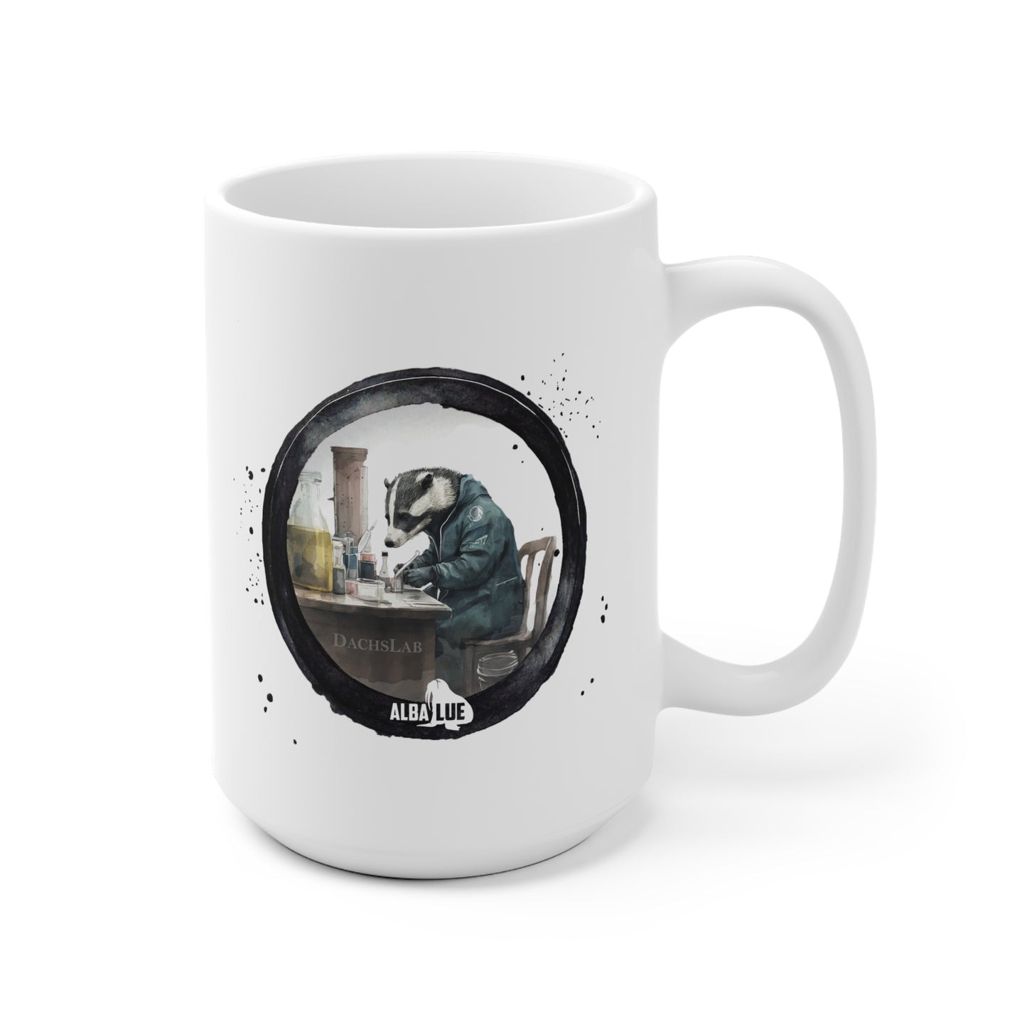Badger in a Lab - Ceramic Mug