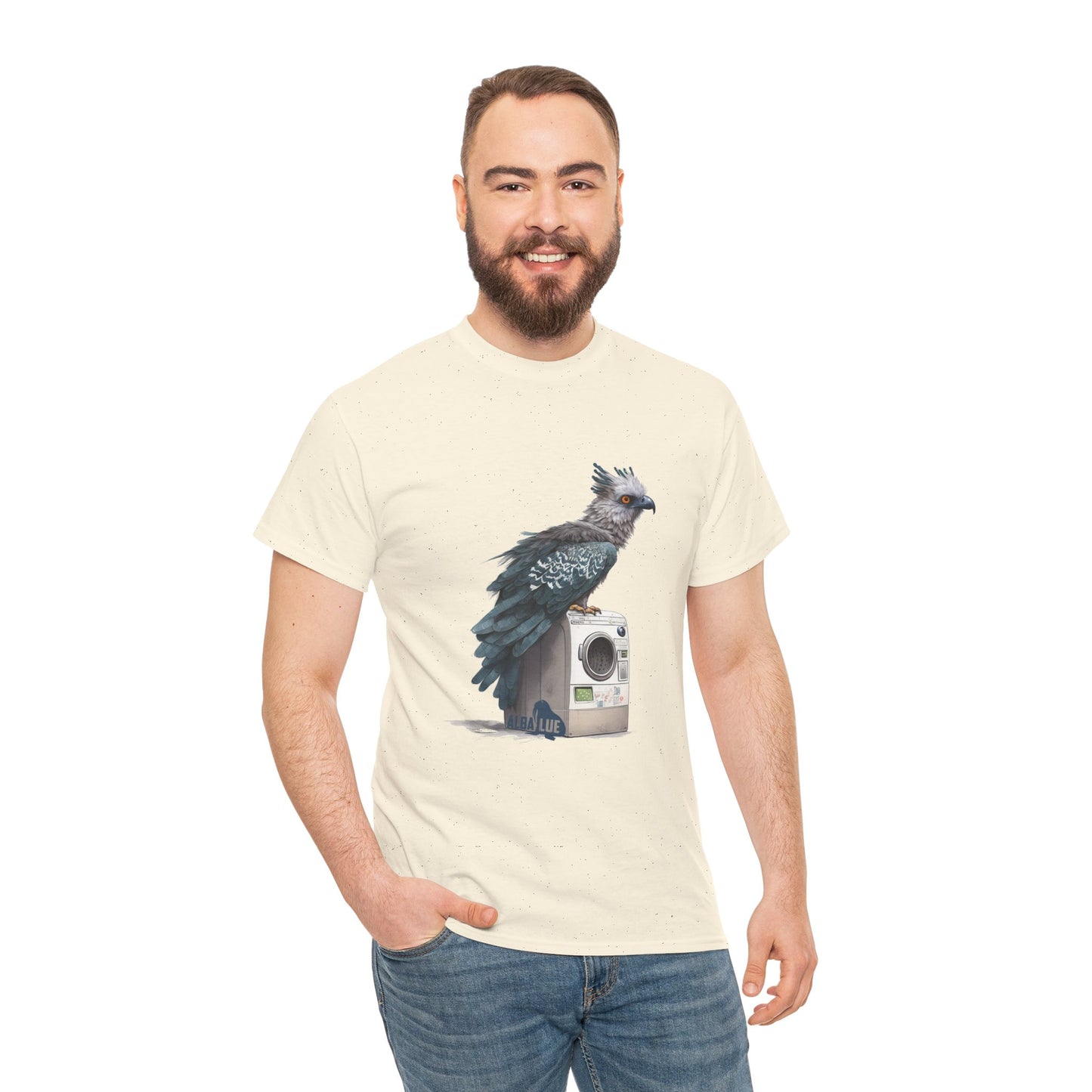 Harpy Eagle Sitting on a Washing Machine  - T-Shirt