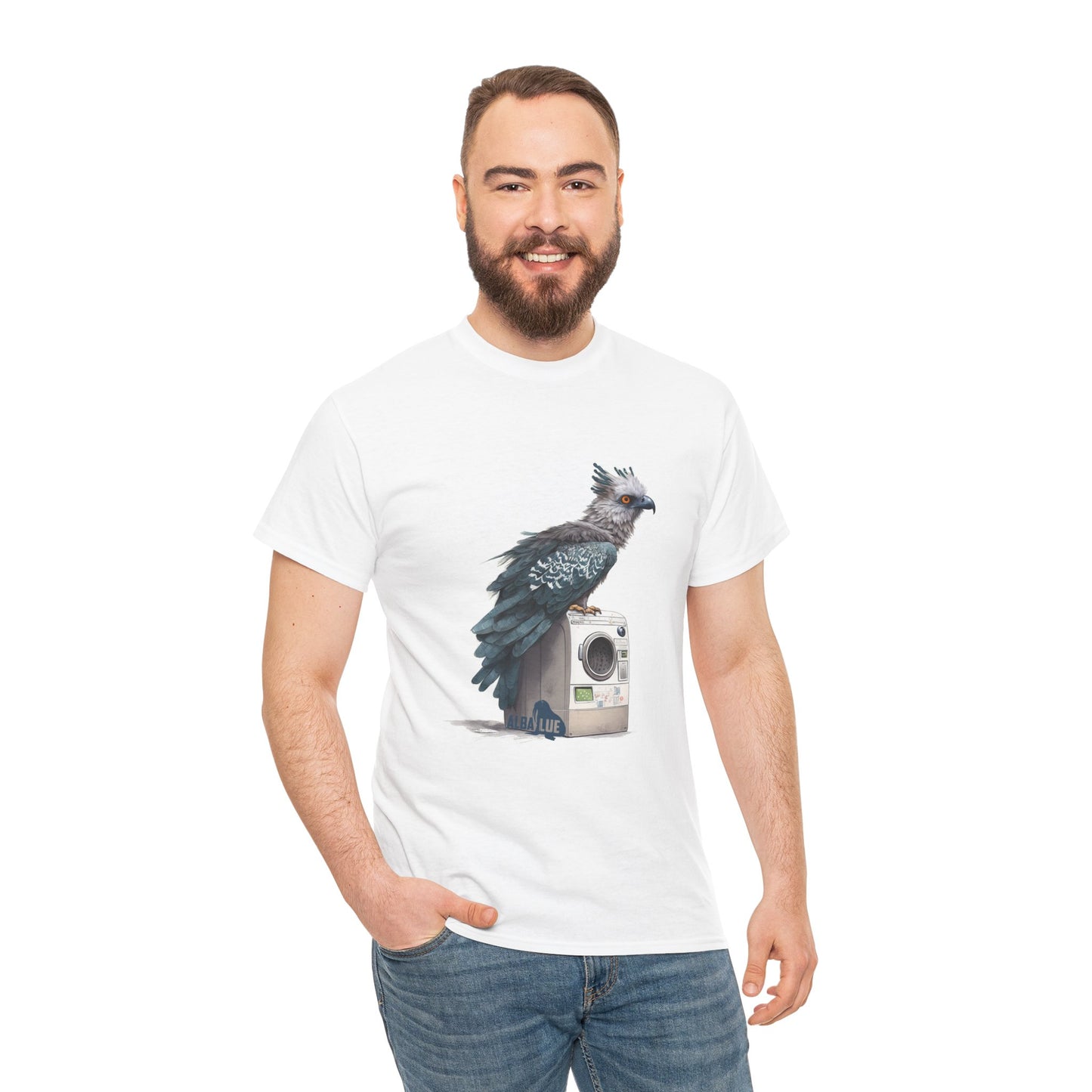 Harpy Eagle Sitting on a Washing Machine  - T-Shirt