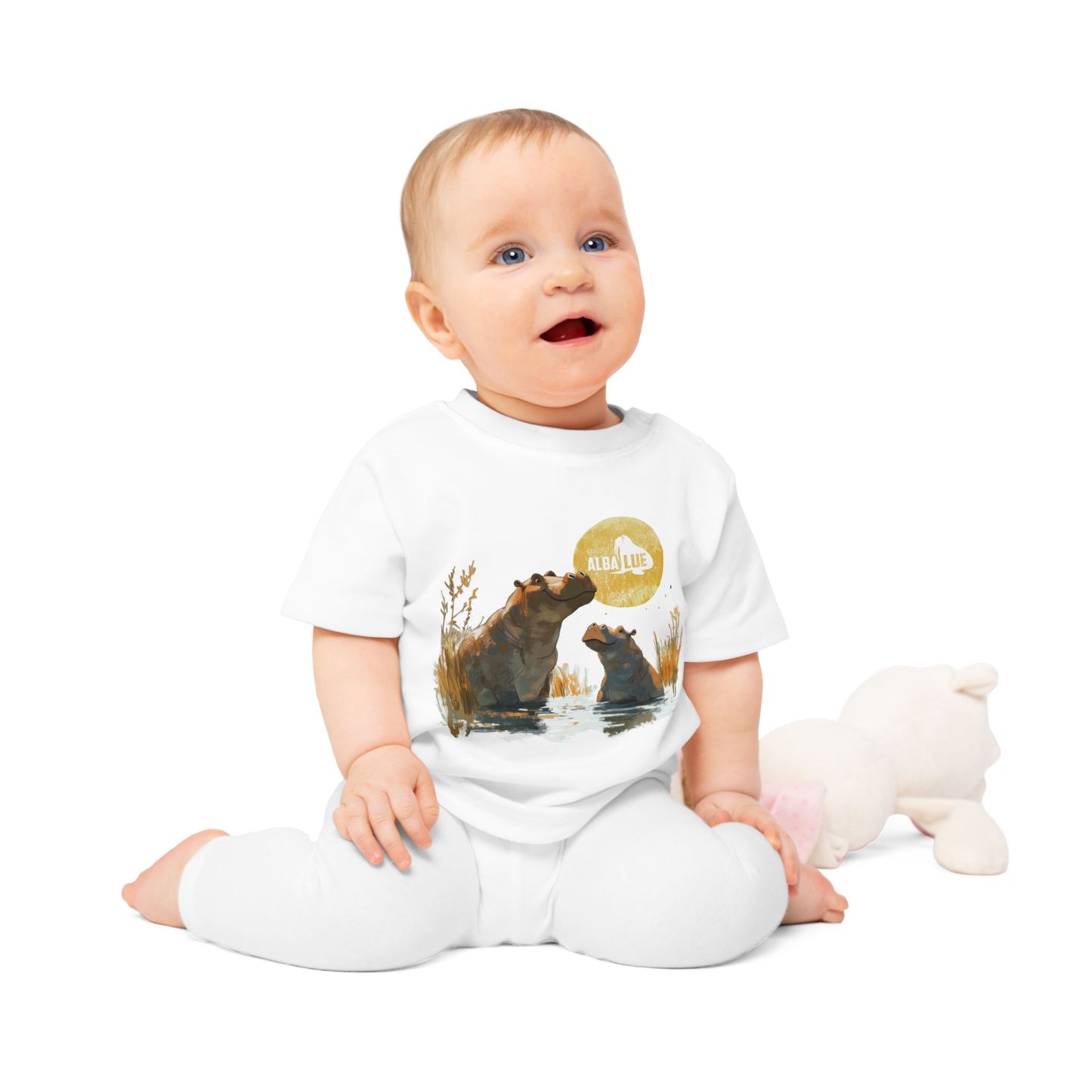 Two Hippos in Water - Toddler T-shirt