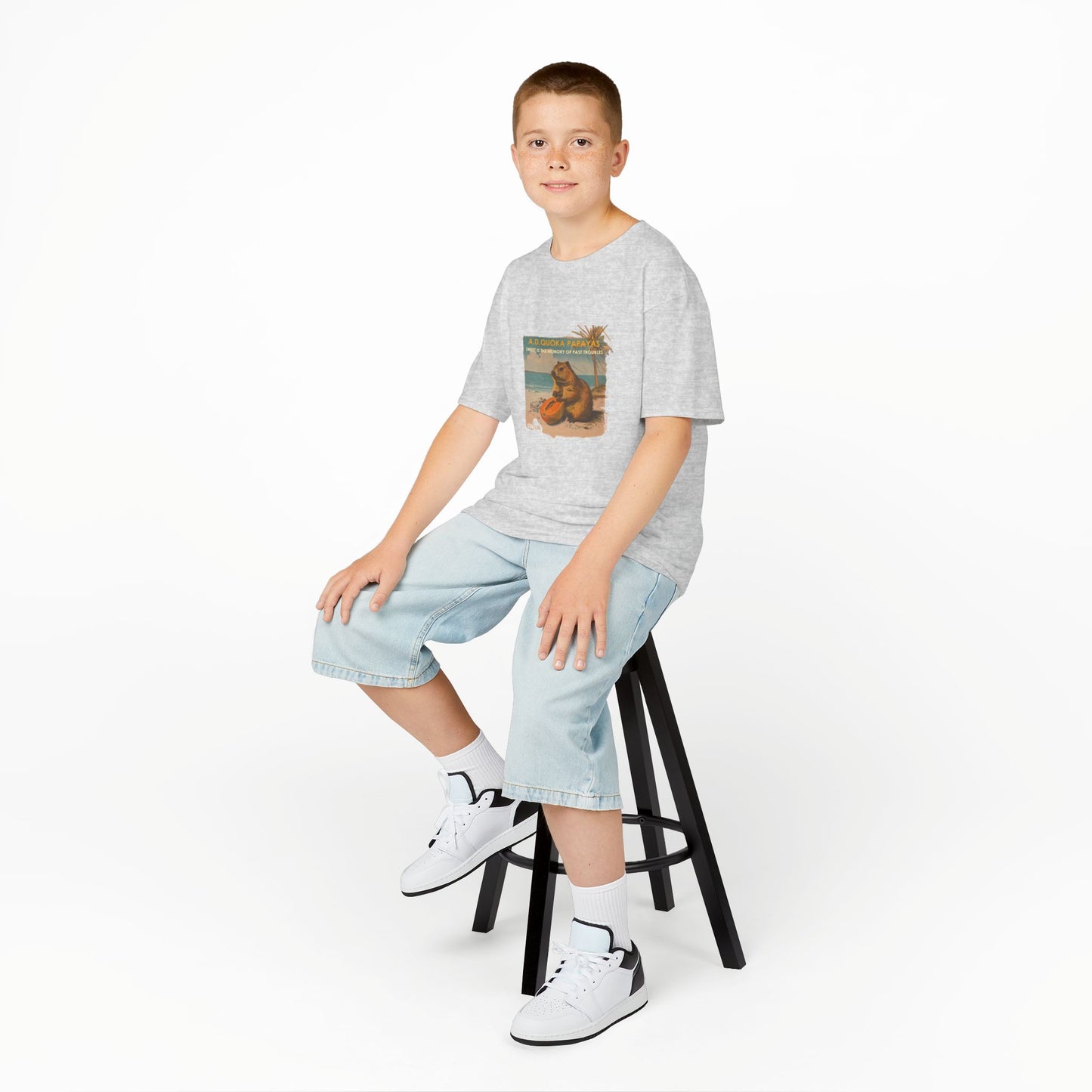 Retro A.D. Quokka Papayas - Kids T-Shirt