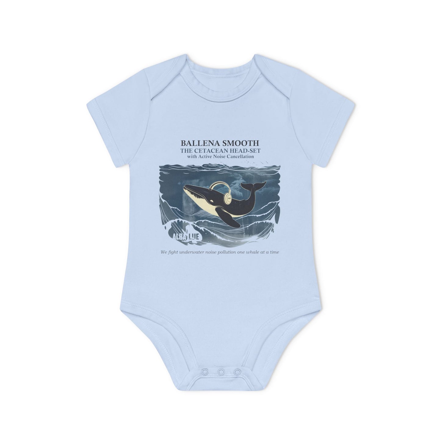 Whale Headphone - Infant Bodysuit Organic