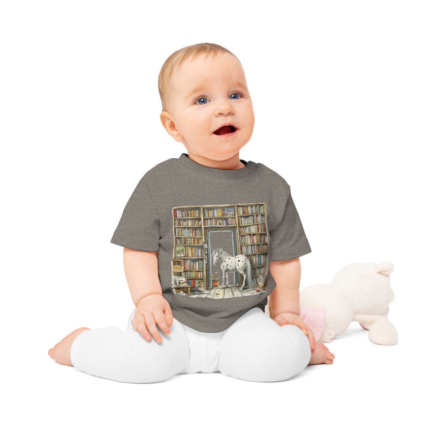 Horse in a Library - Toddler T-shirt