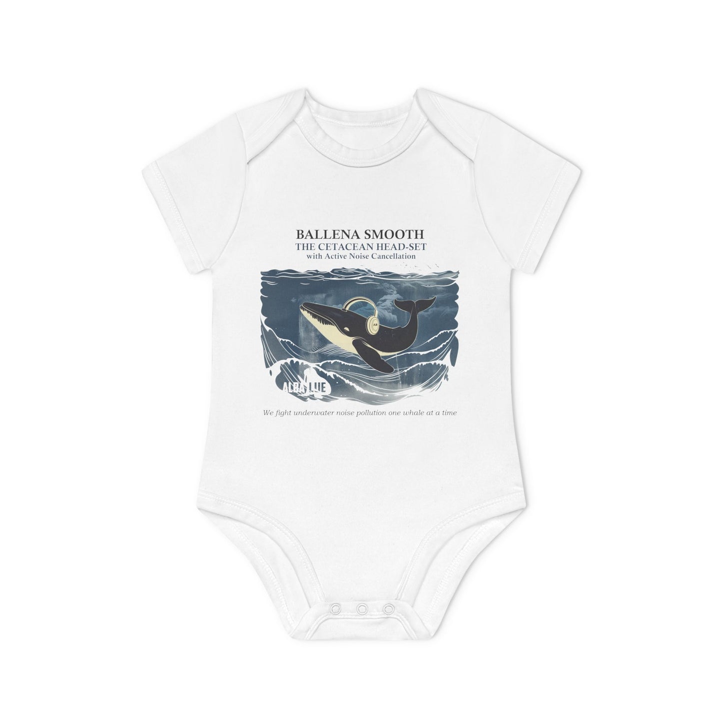 Whale Headphone - Infant Bodysuit Organic