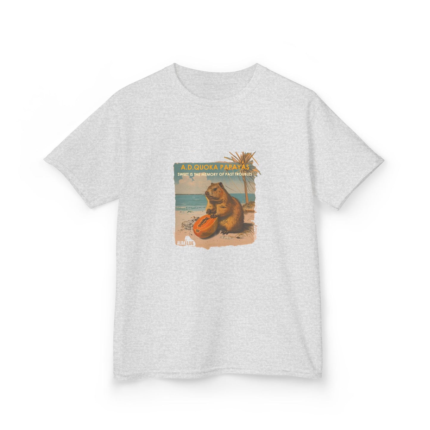 Retro A.D. Quokka Papayas - Kids T-Shirt