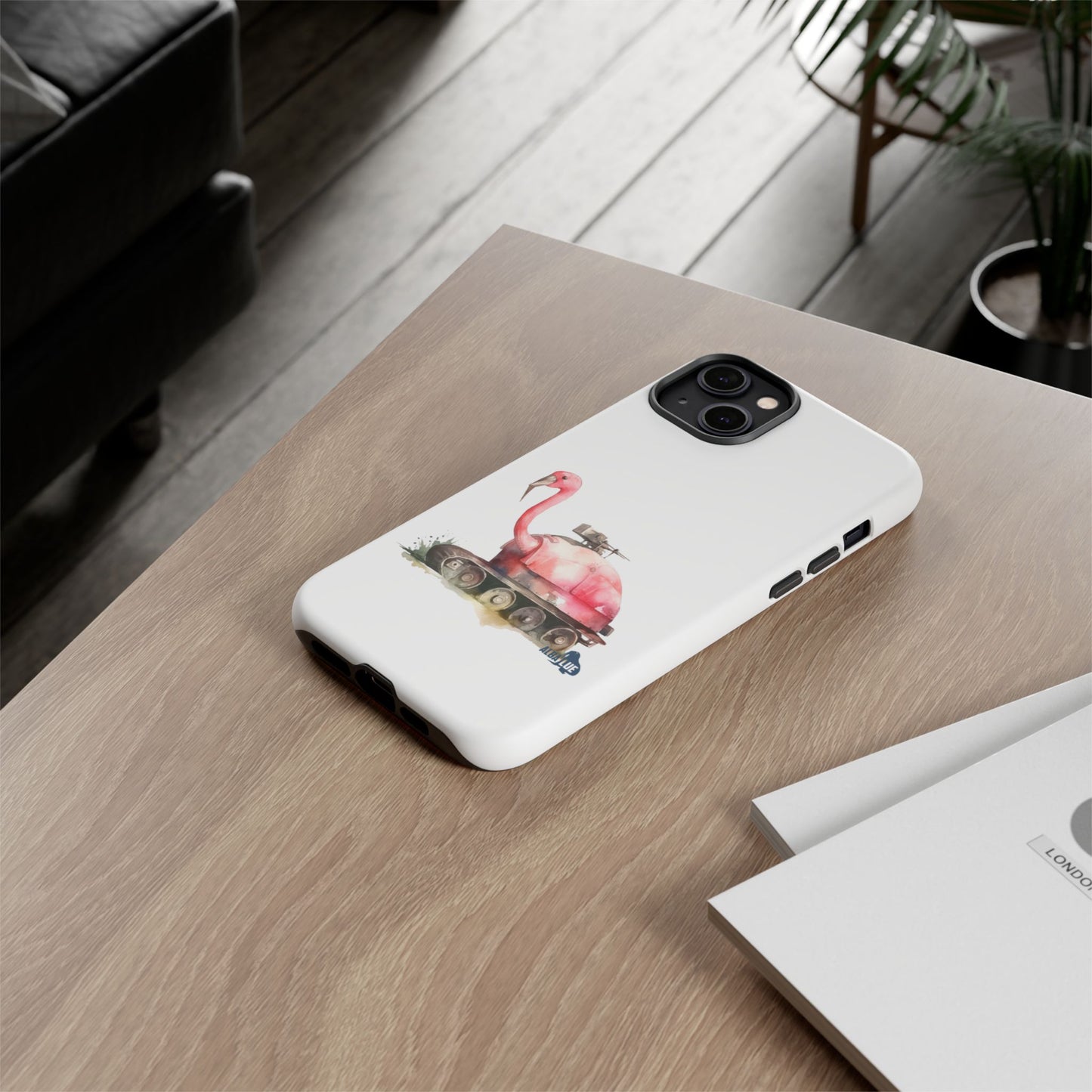 Phone Case — Flamingo Tank Illustration