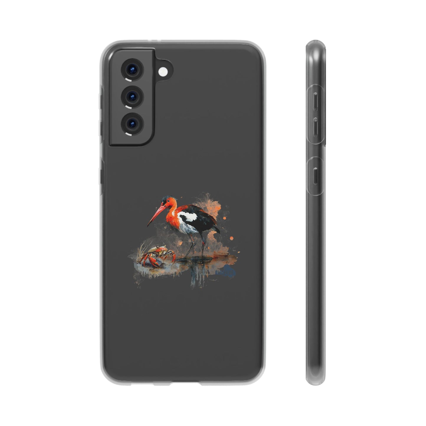 Bird Watercolor Phone Case — Painted Water Bird Flexi Case