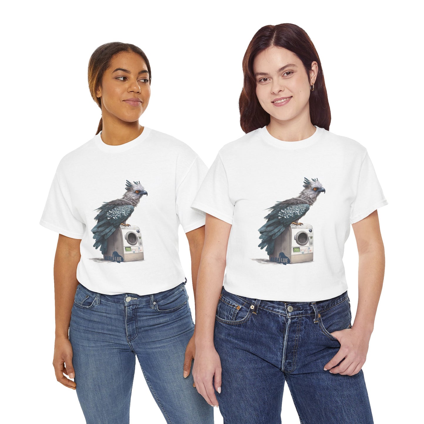 Harpy Eagle Sitting on a Washing Machine  - T-Shirt