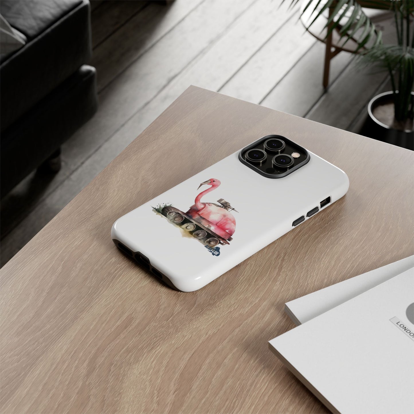 Phone Case — Flamingo Tank Illustration