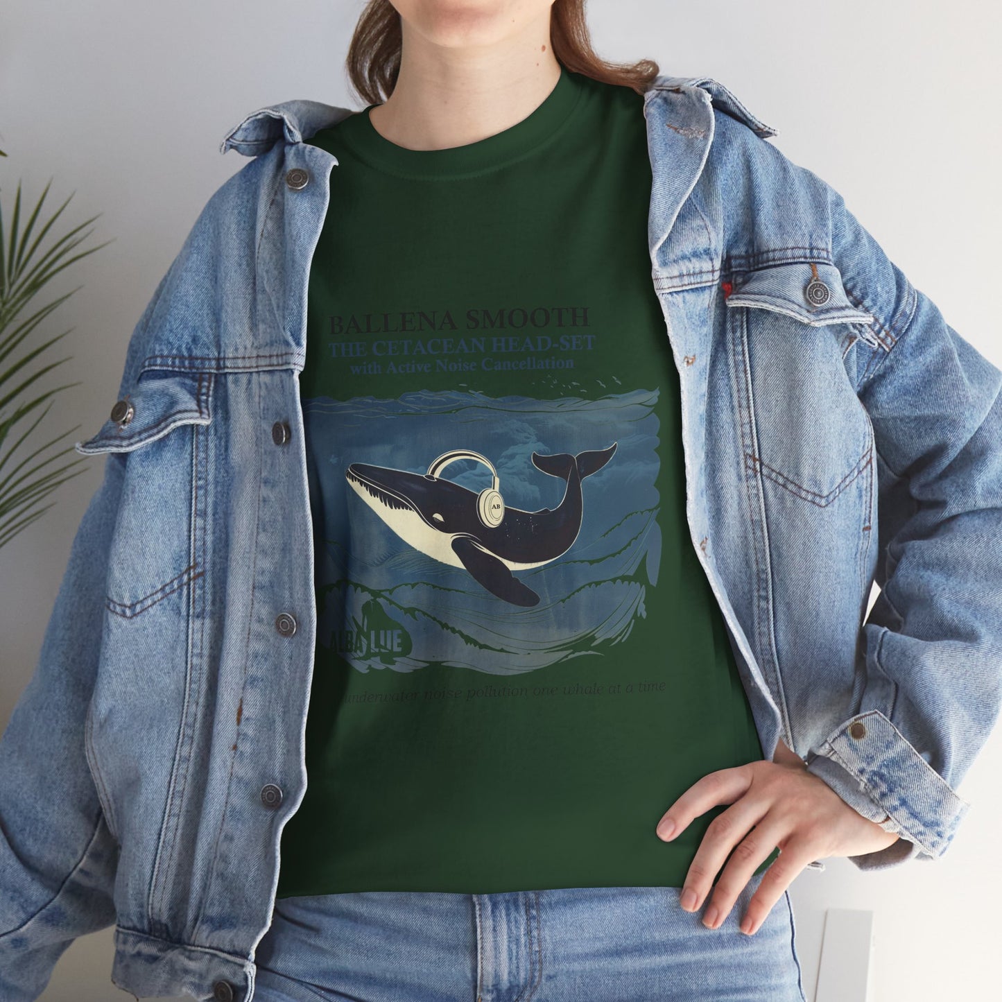 Whale Headphones - T-shirt