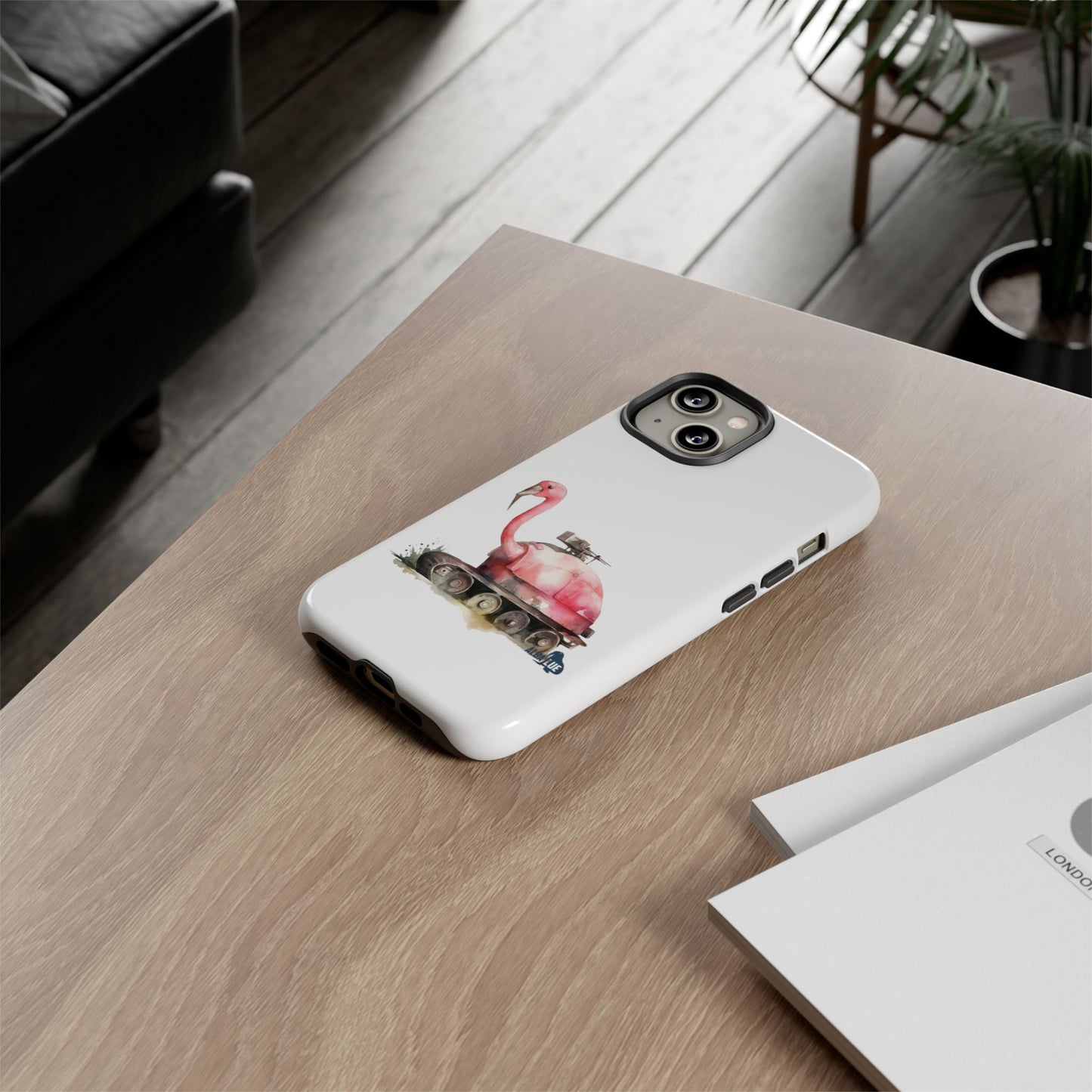 Phone Case — Flamingo Tank Illustration