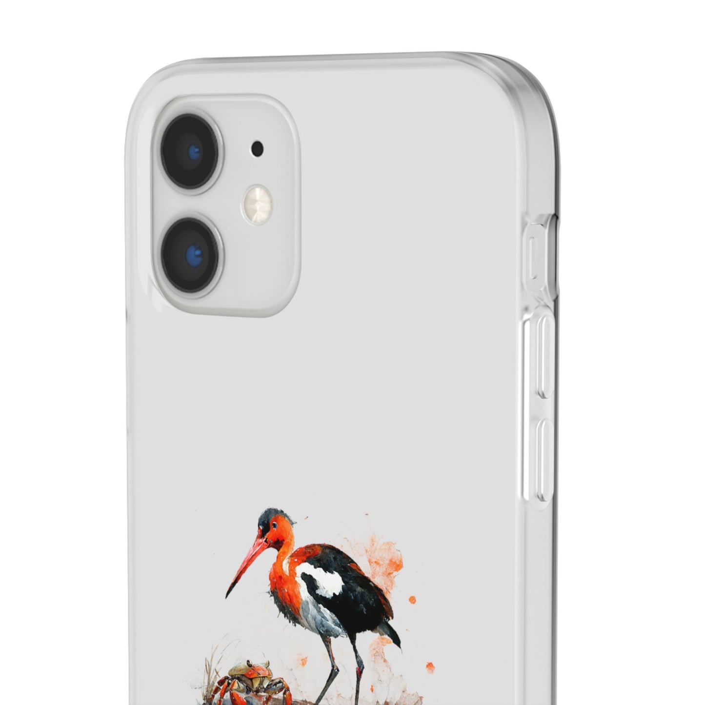 Bird Watercolor Phone Case — Painted Water Bird Flexi Case
