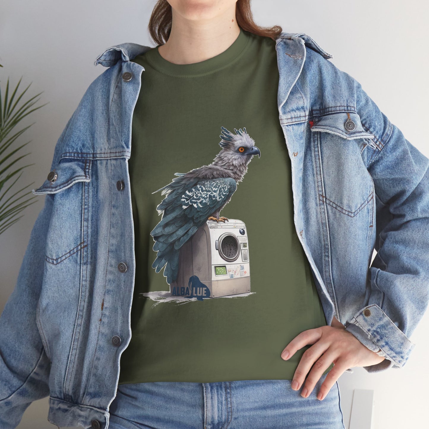 Harpy Eagle Sitting on a Washing Machine  - T-Shirt