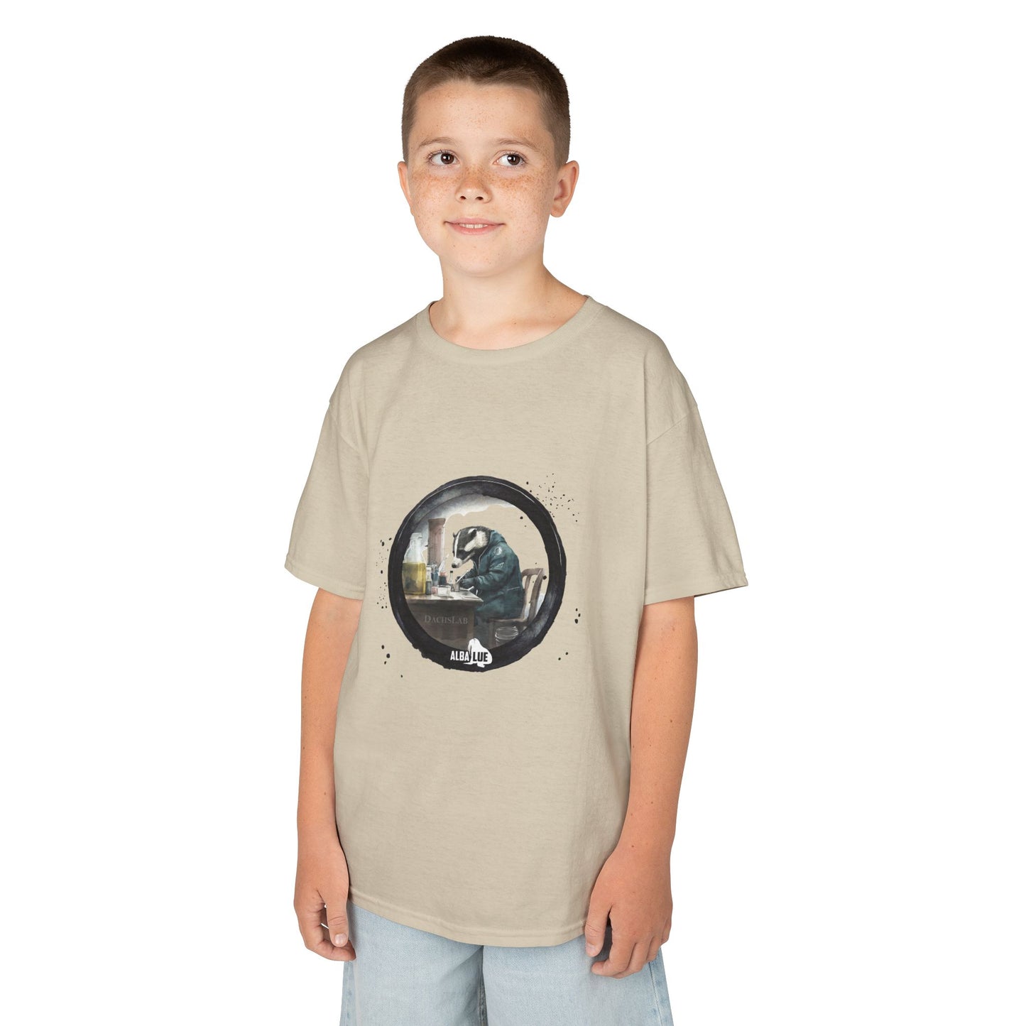 Badger in a Lab — Kids T-shirt