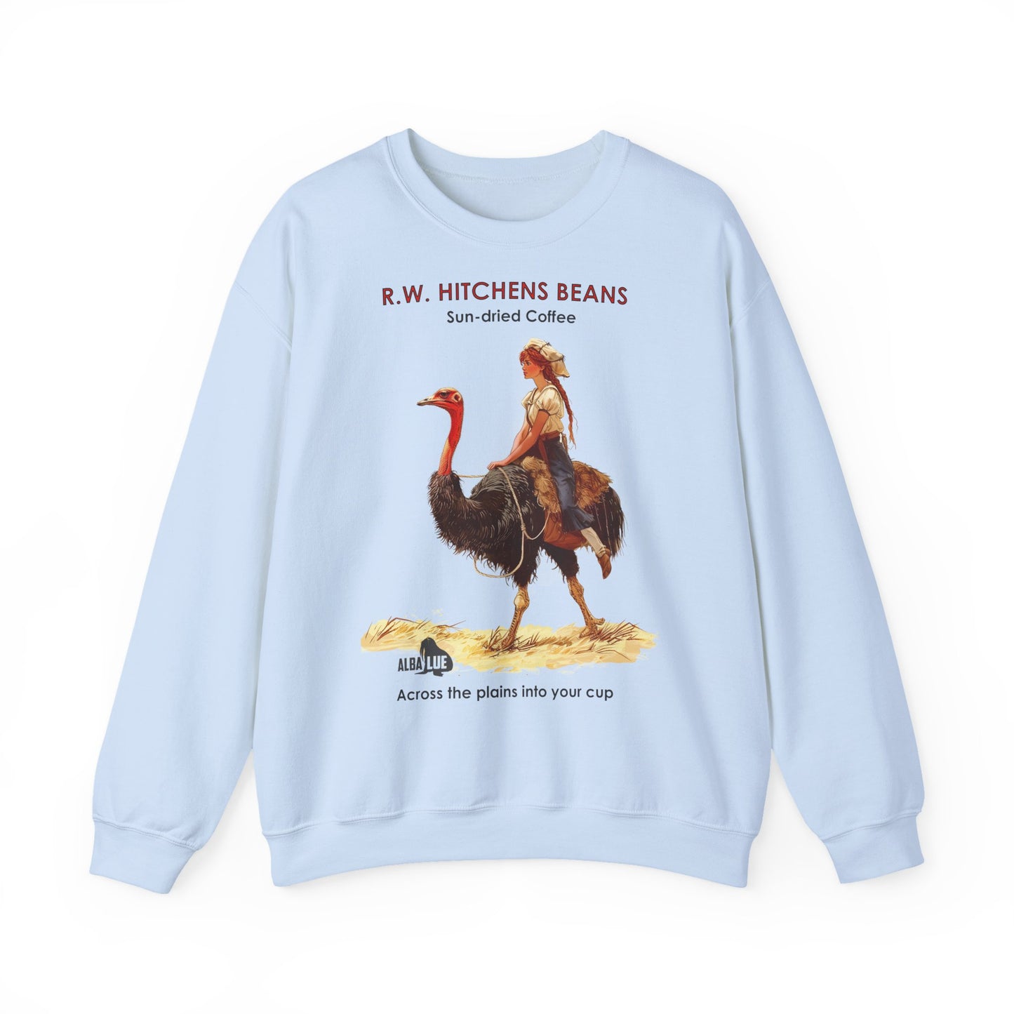 Vintage Ostrich Coffee Ad - Crewneck Sweatshirt