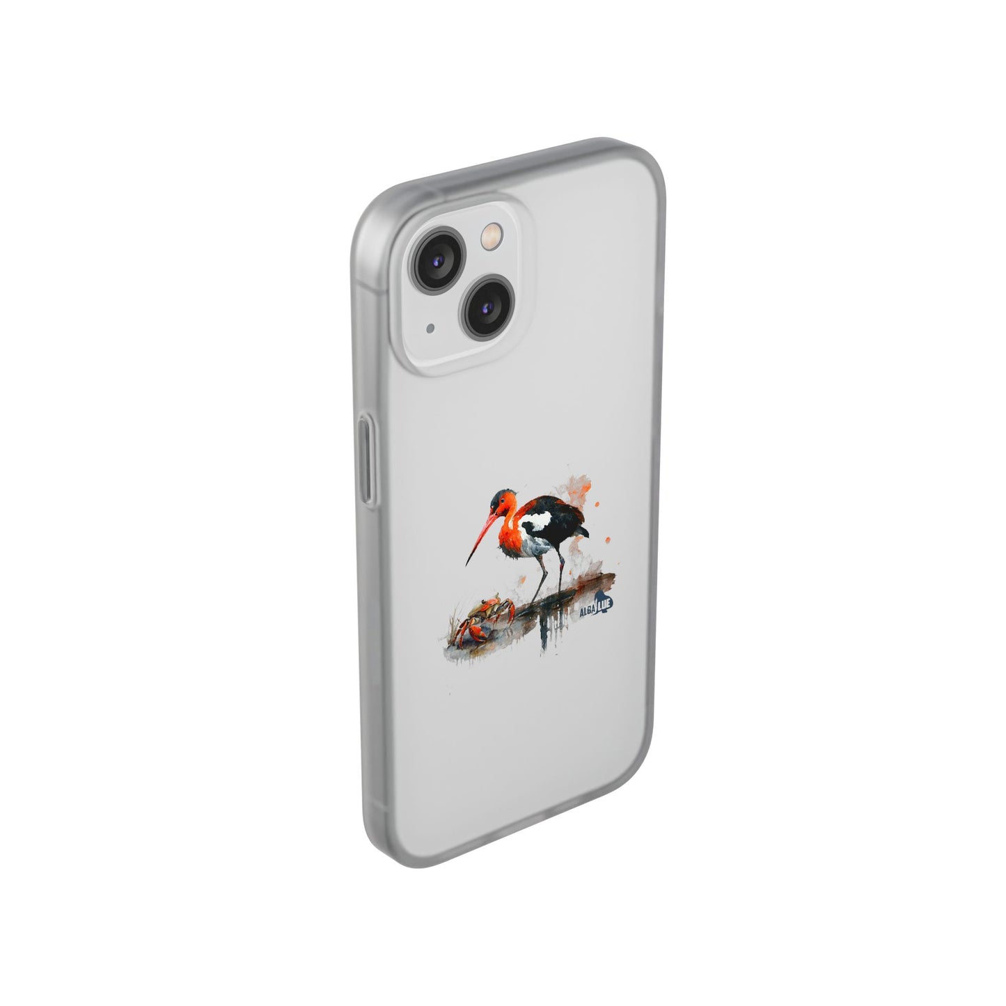 Bird Watercolor Phone Case — Painted Water Bird Flexi Case