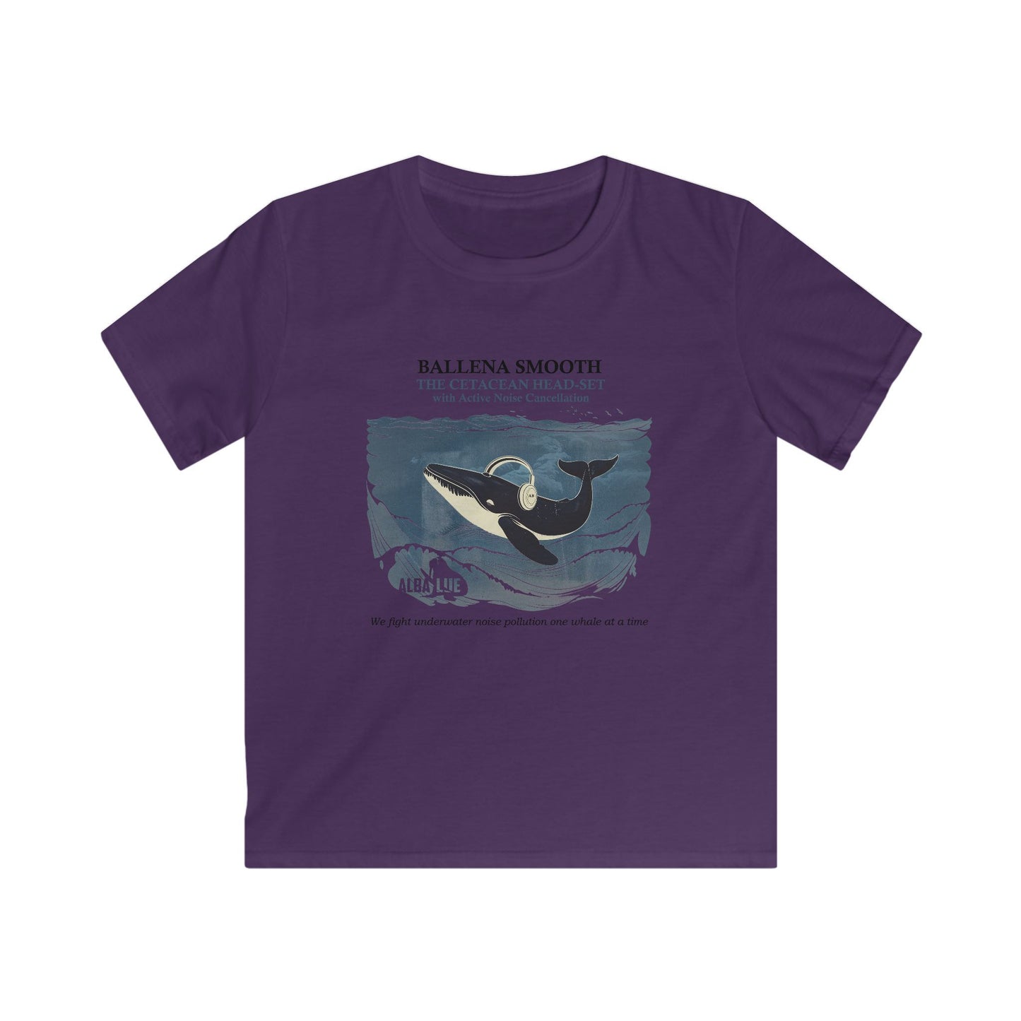 Whale Headphone - kids T-shirt
