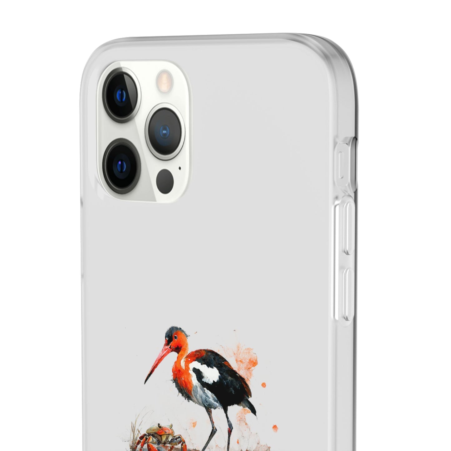 Bird Watercolor Phone Case — Painted Water Bird Flexi Case