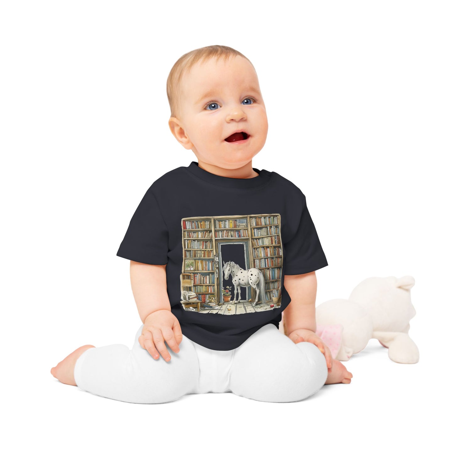 Horse in a Library - Toddler T-shirt
