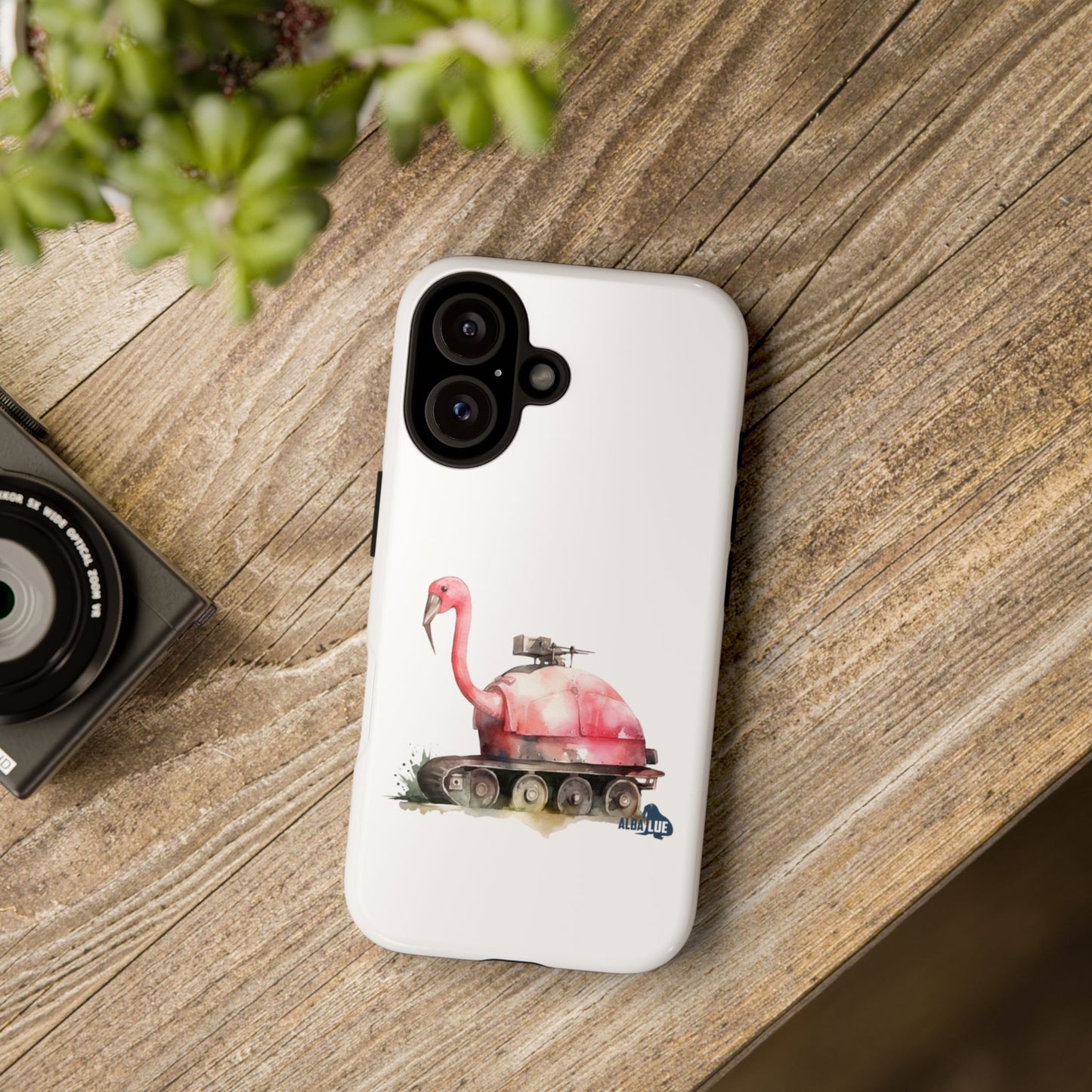 Phone Case — Flamingo Tank Illustration
