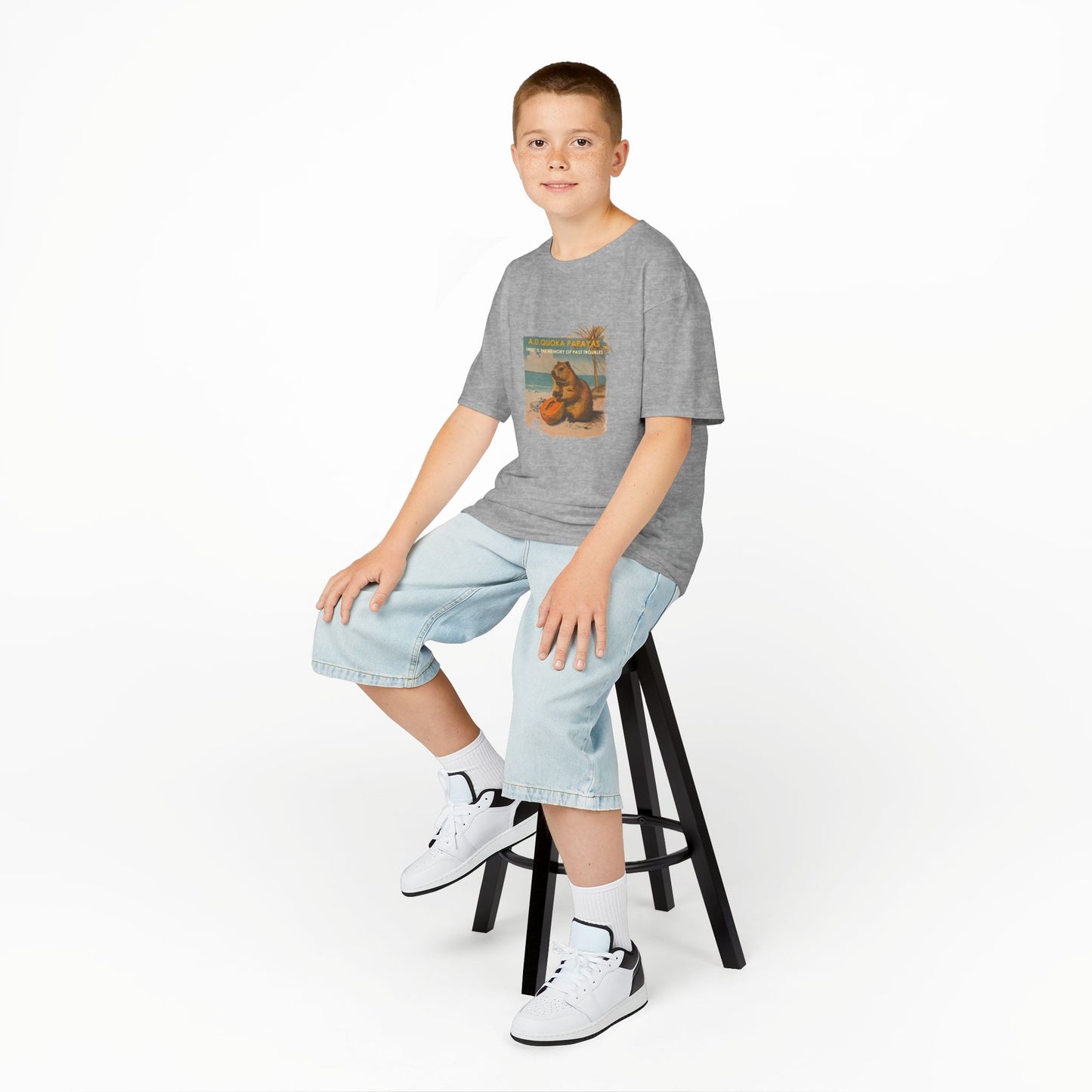Retro A.D. Quokka Papayas - Kids T-Shirt