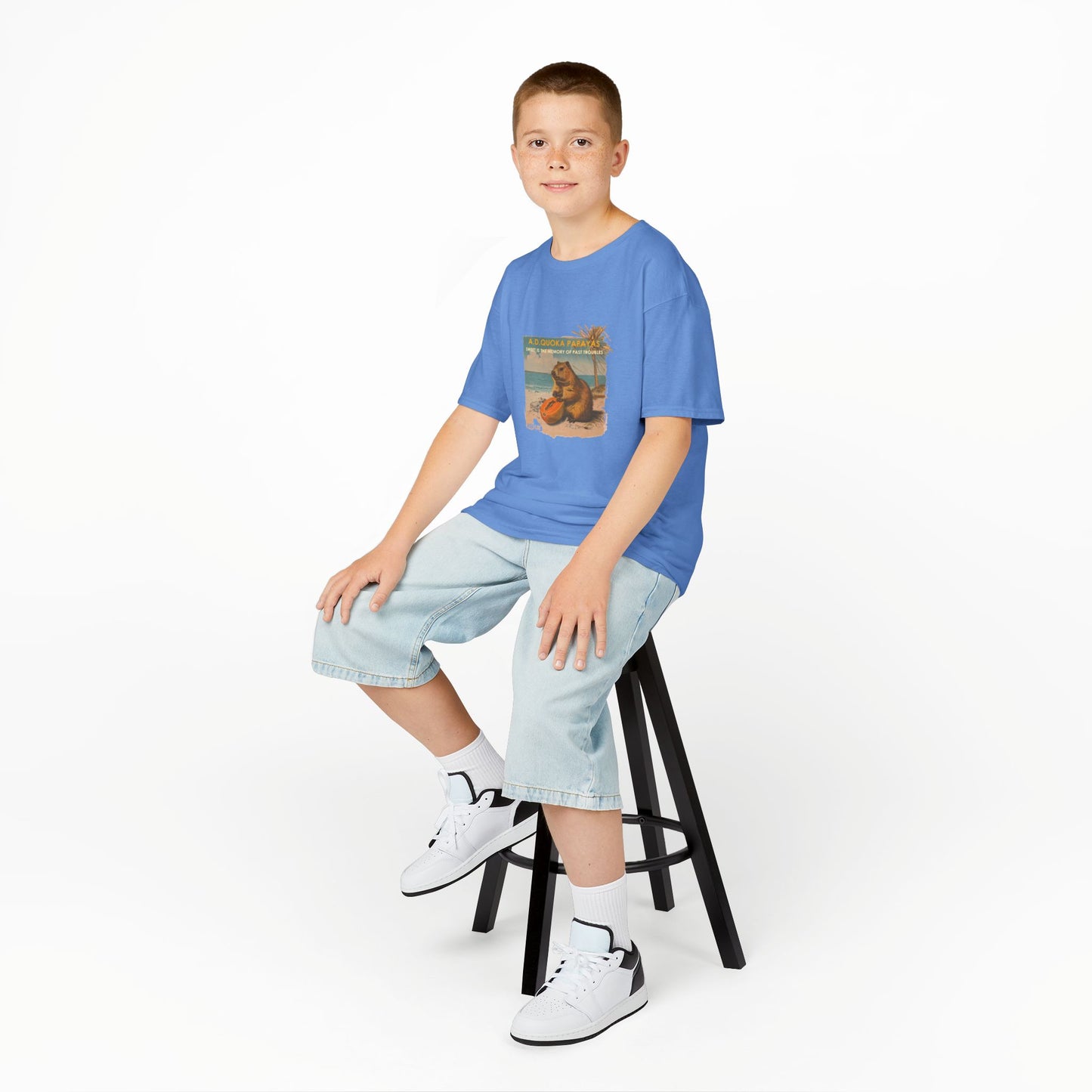 Retro A.D. Quokka Papayas - Kids T-Shirt