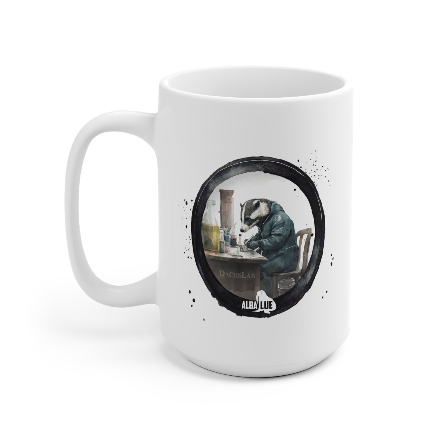 Badger in a Lab - Ceramic Mug