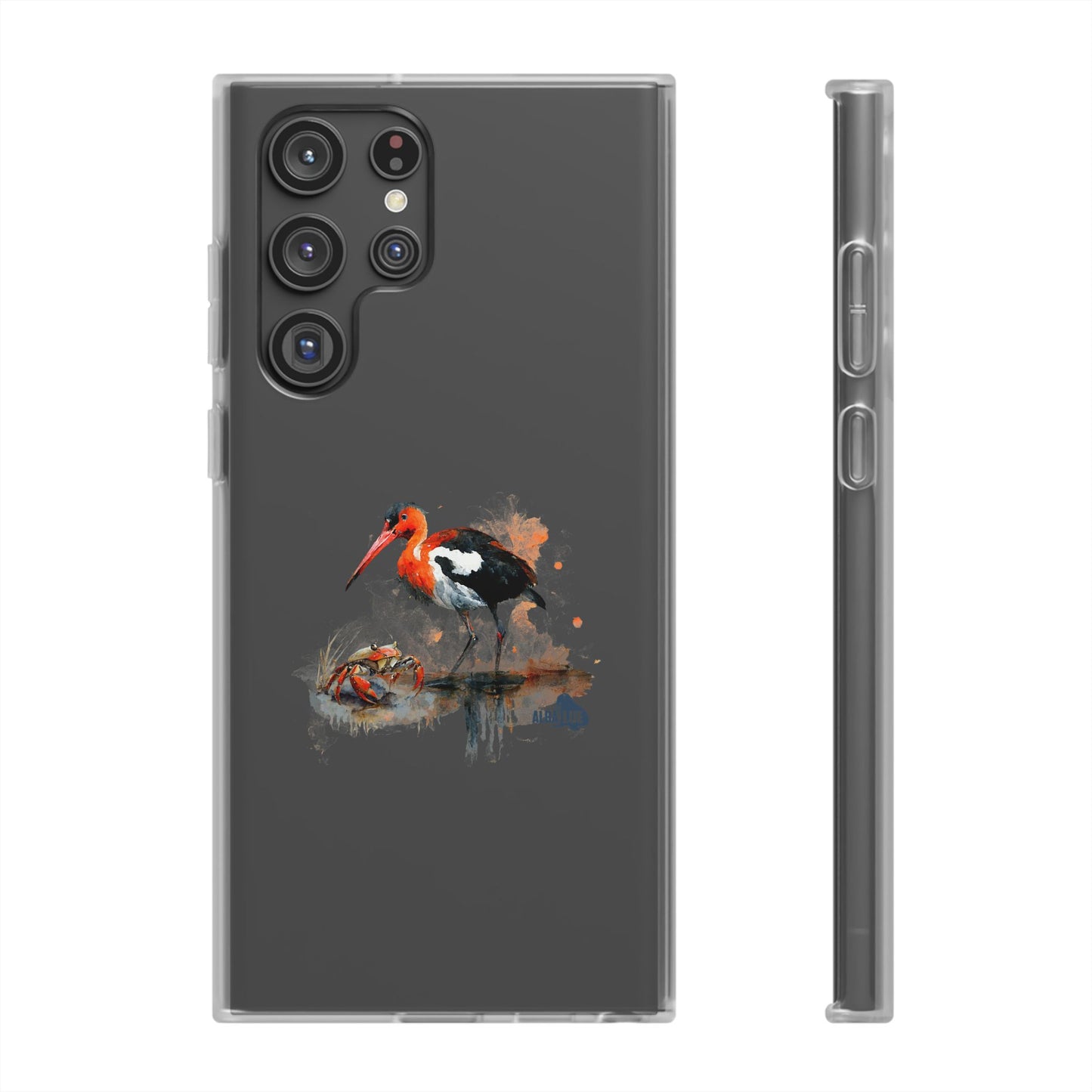 Bird Watercolor Phone Case — Painted Water Bird Flexi Case